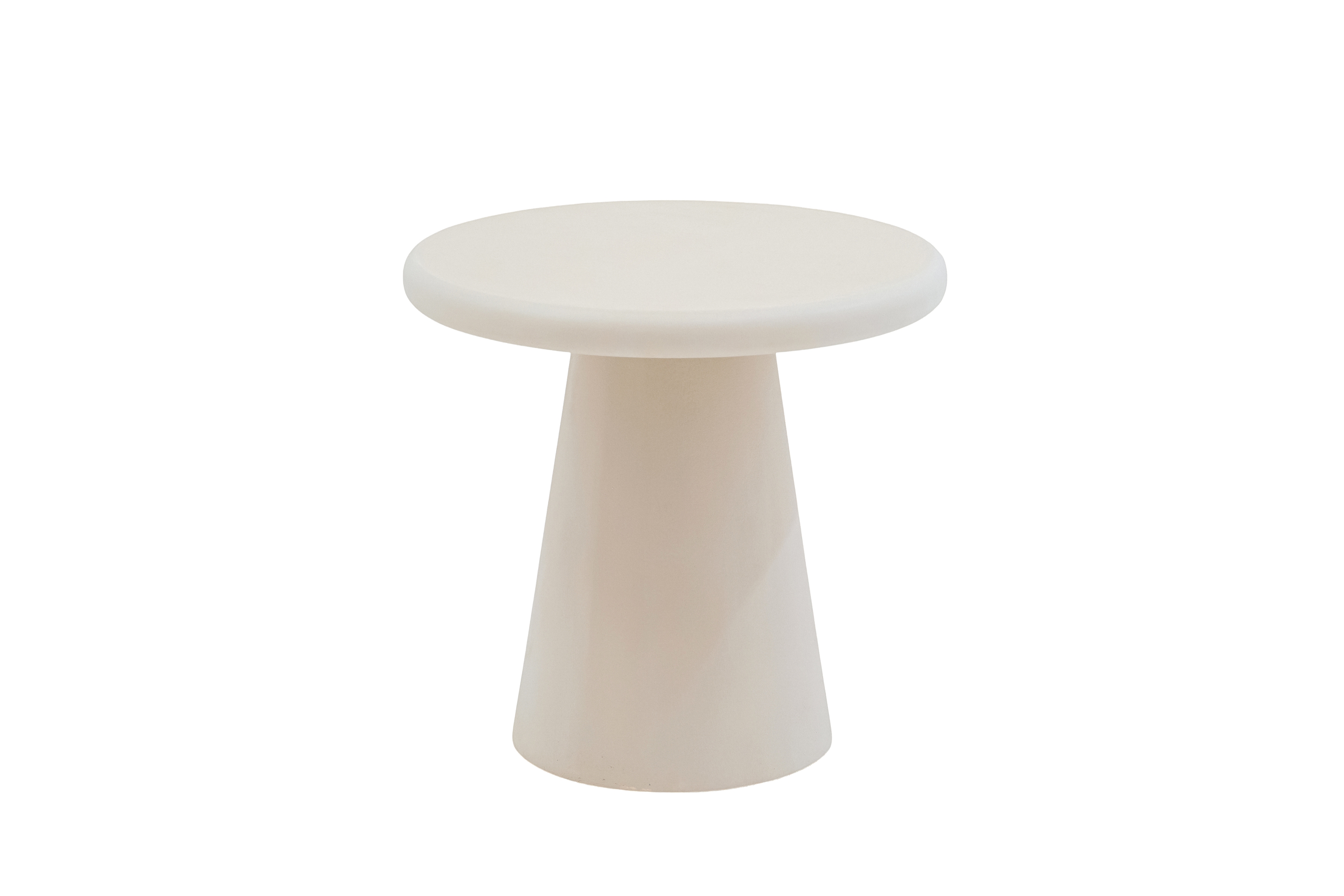 Stolik kawowy okrągły Clav 45 cm - beżowy