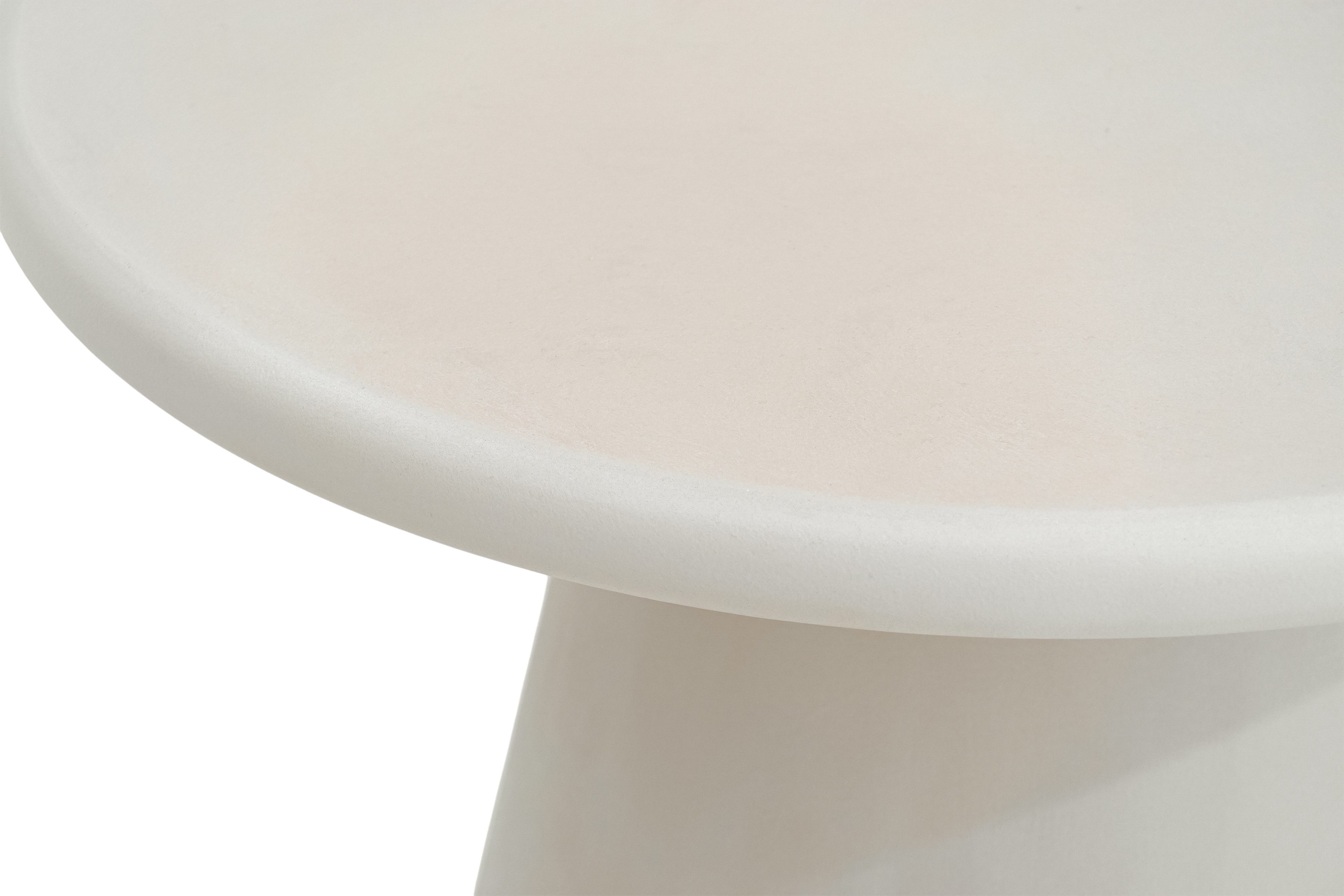 Stolik kawowy okrągły Clav 45 cm - beżowy