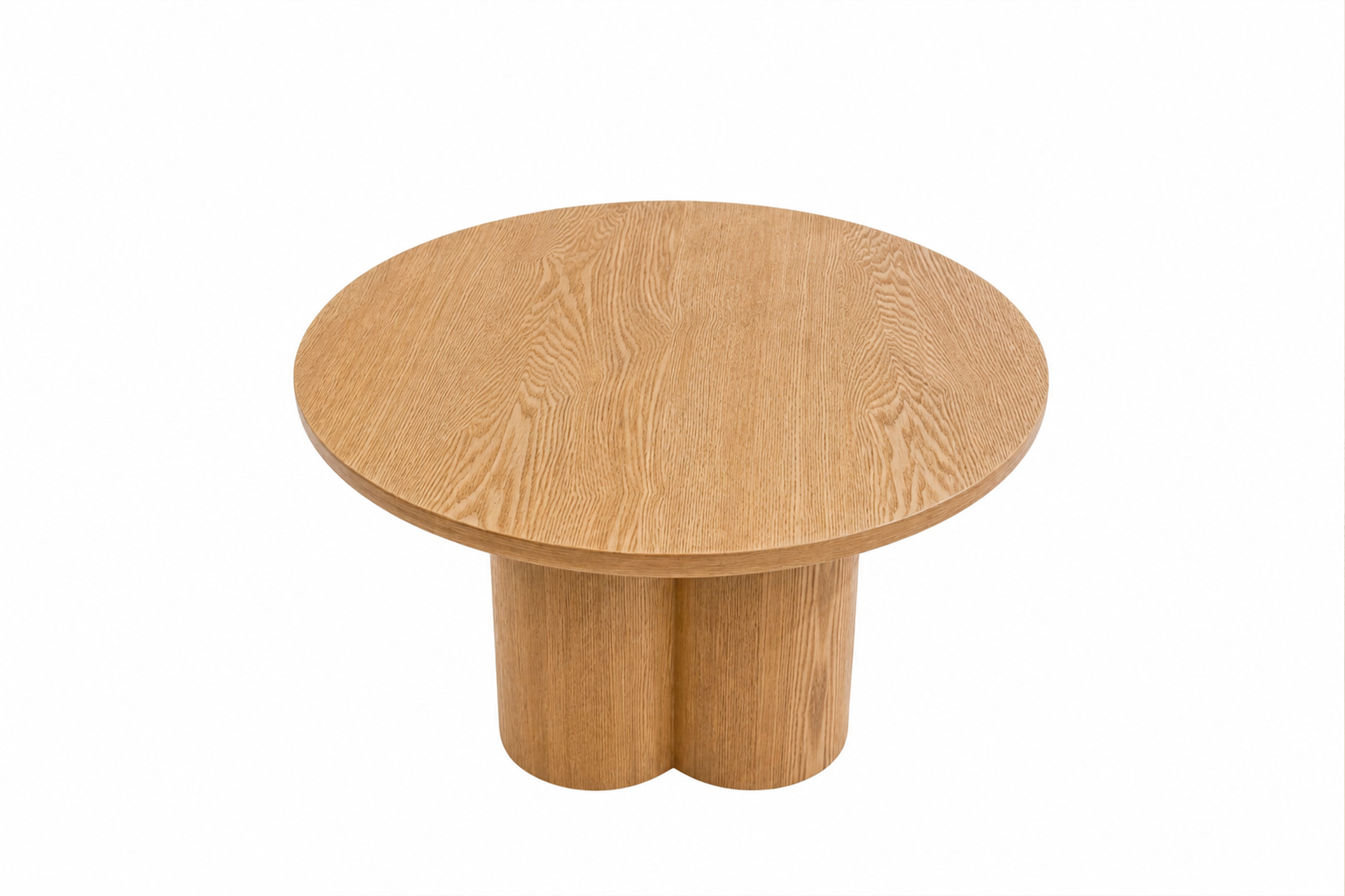 Stolik kawowy okrągły Cylindus 80 cm - dąb
