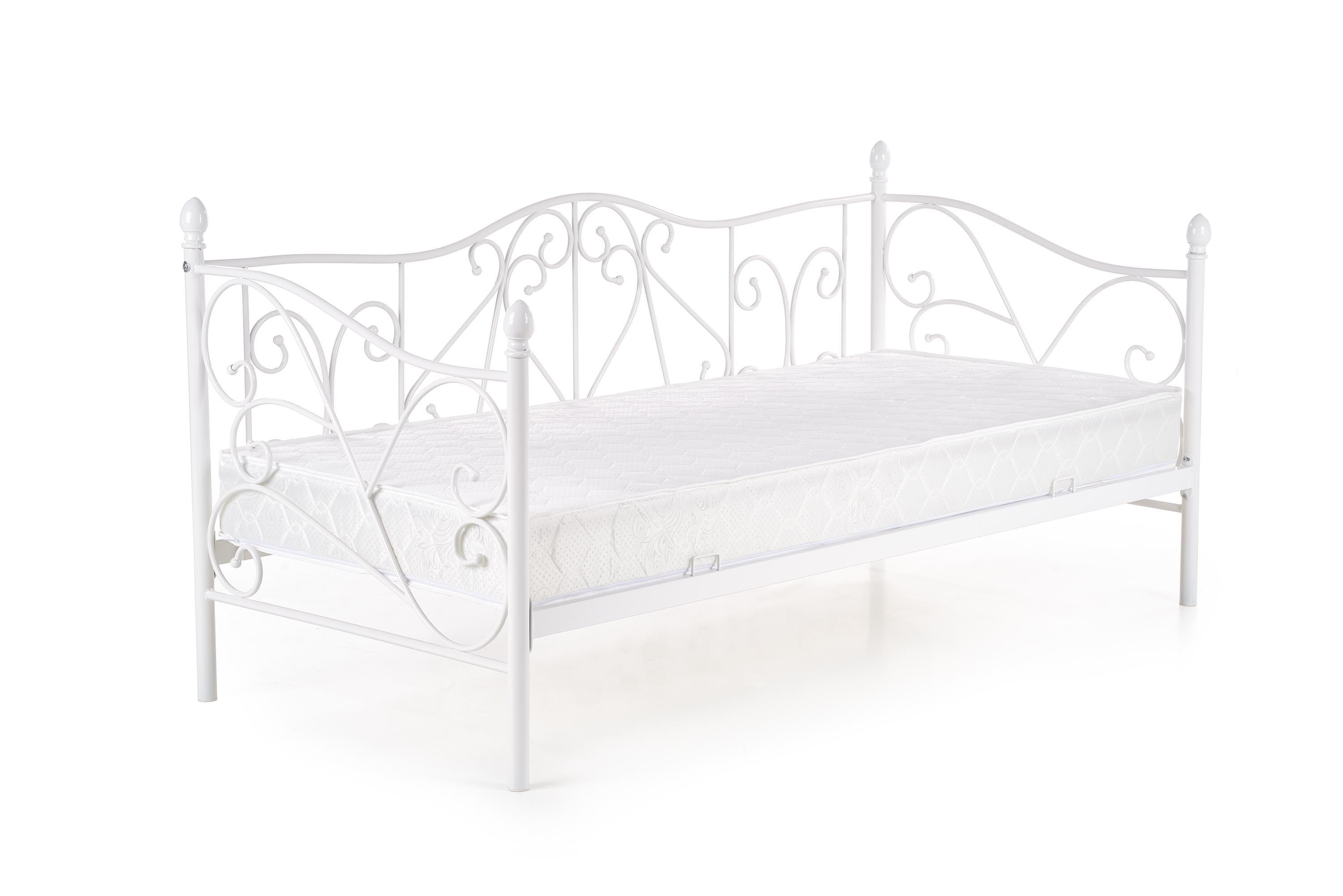 Łóżko do sypialni Sumatra 90x200 białe łóżko jednoosobowe