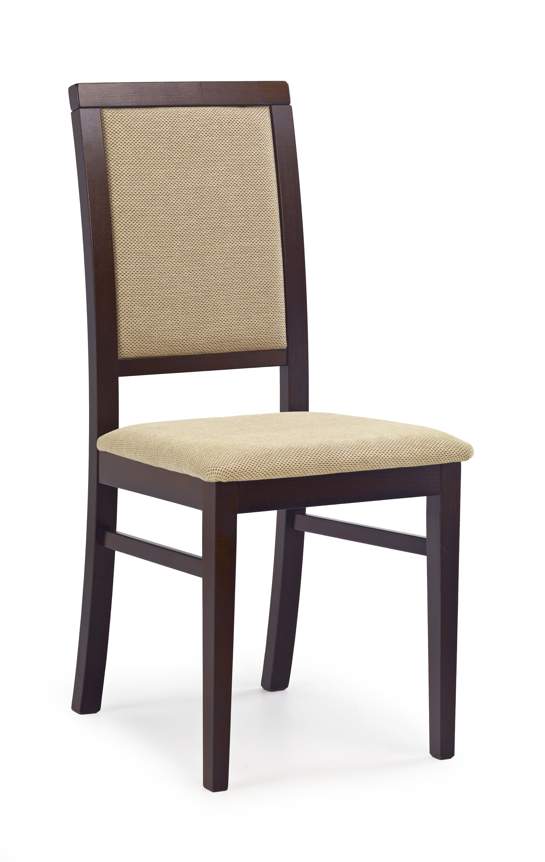 SYLWEK1 krzesło ciemny orzech, tkanina / tap: Torent Beige sylwek1 krzesło ciemny orzech, tkanina / tap: torent beige