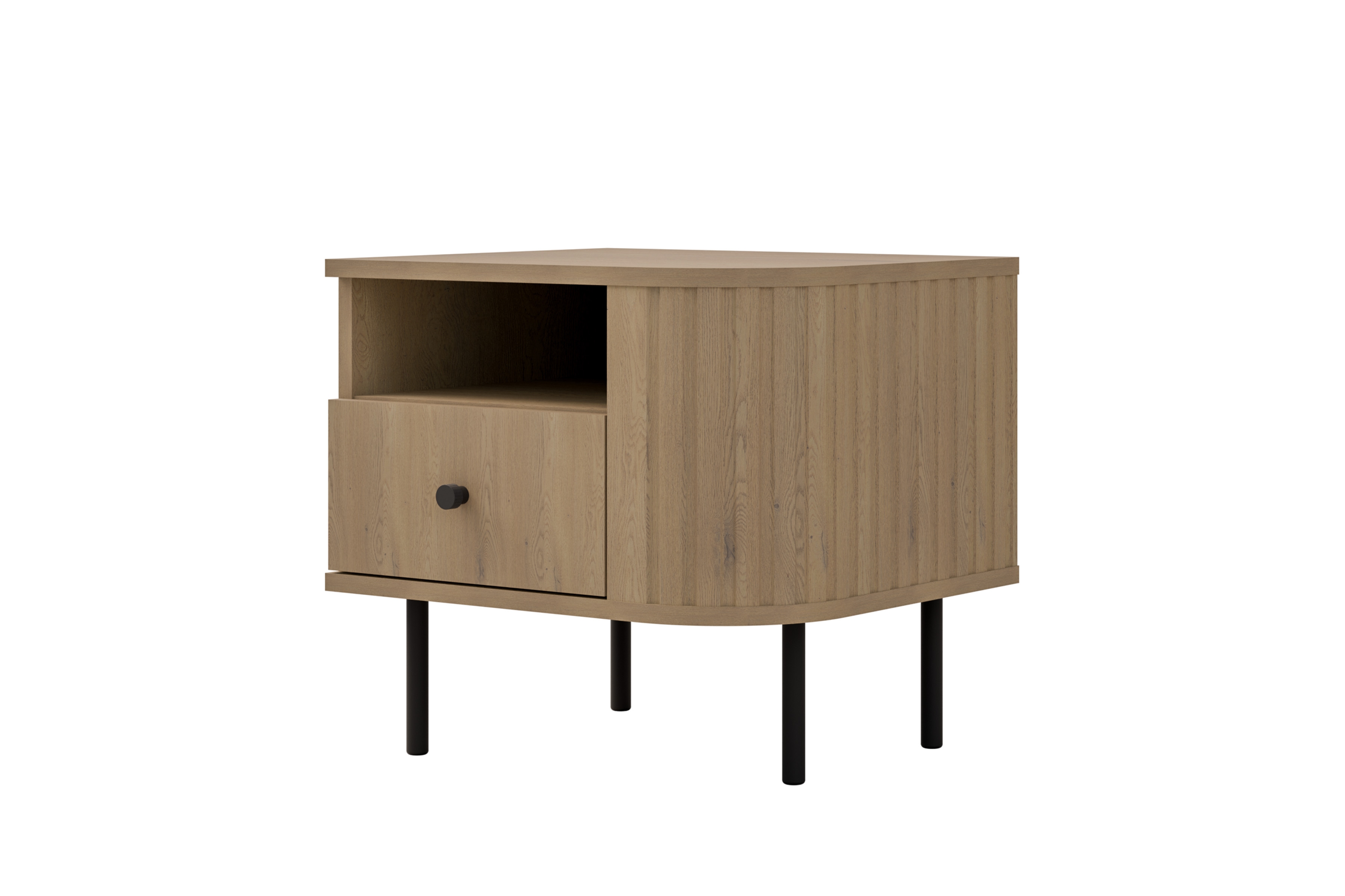 Szafka nocna Lento 48 cm z szufladą - dąb cremona