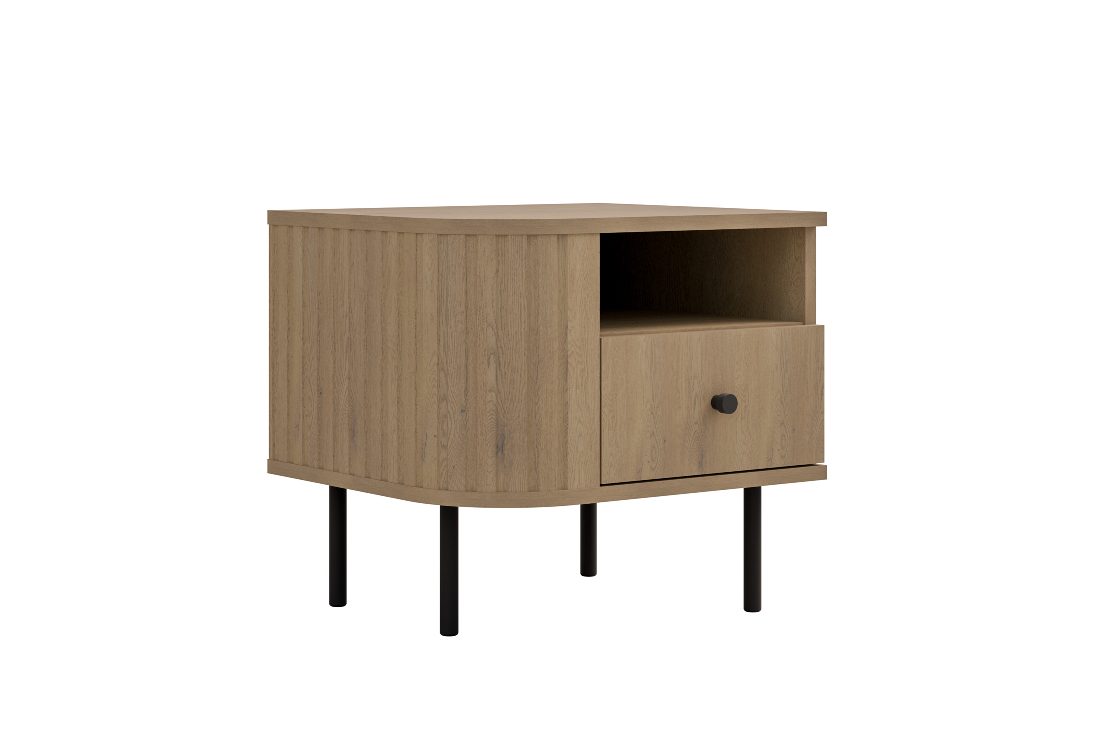 Szafka nocna Lento 48 cm z szufladą - dąb cremona