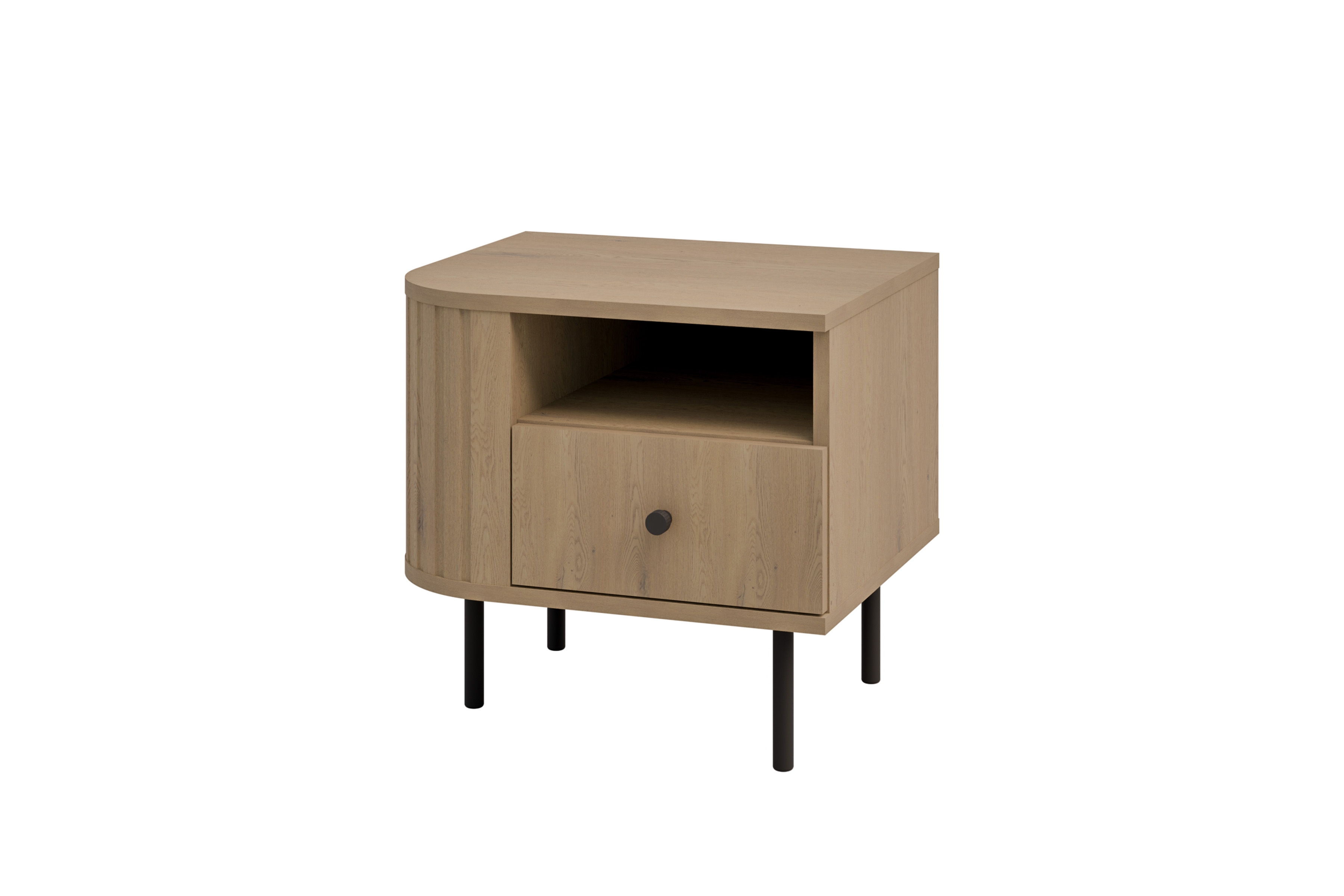 Szafka nocna Lento 48 cm z szufladą - dąb cremona