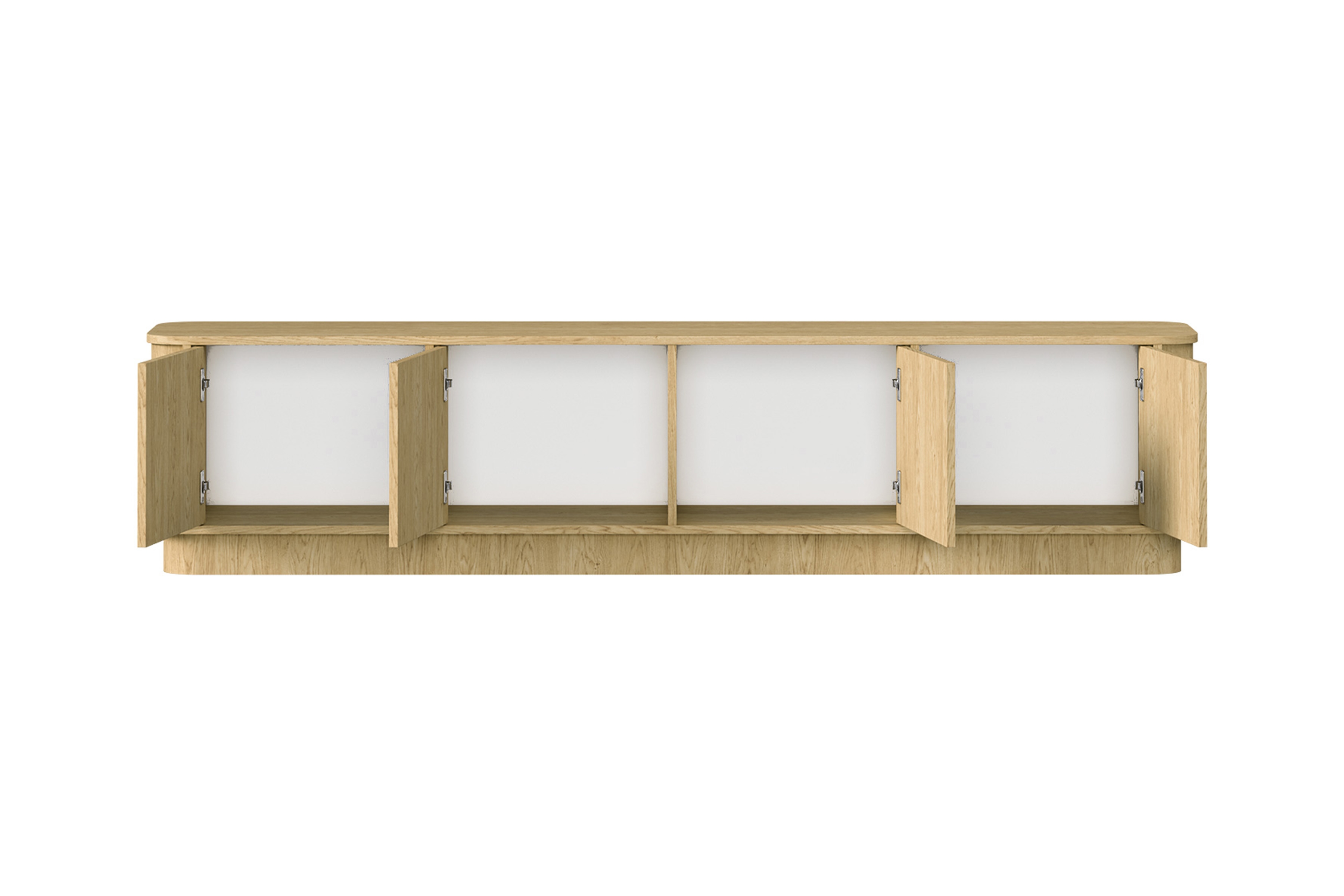 Szafka RTV Vello 200 cm czterodrzwiowa - dąb baltic dune