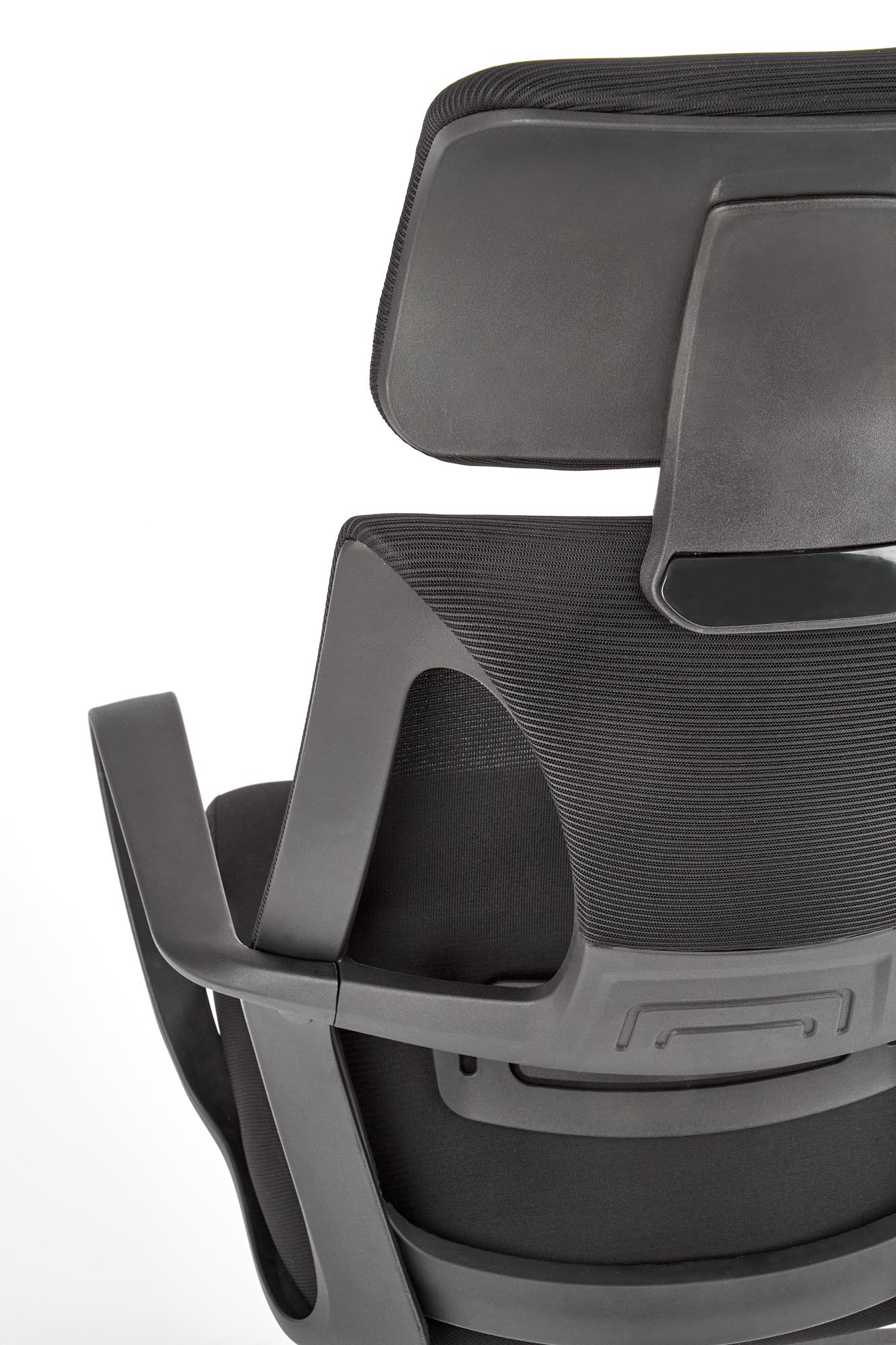 Ergonomiczny fotel biurowy Valdez z podłokietnikami - czarny  czarny fotel