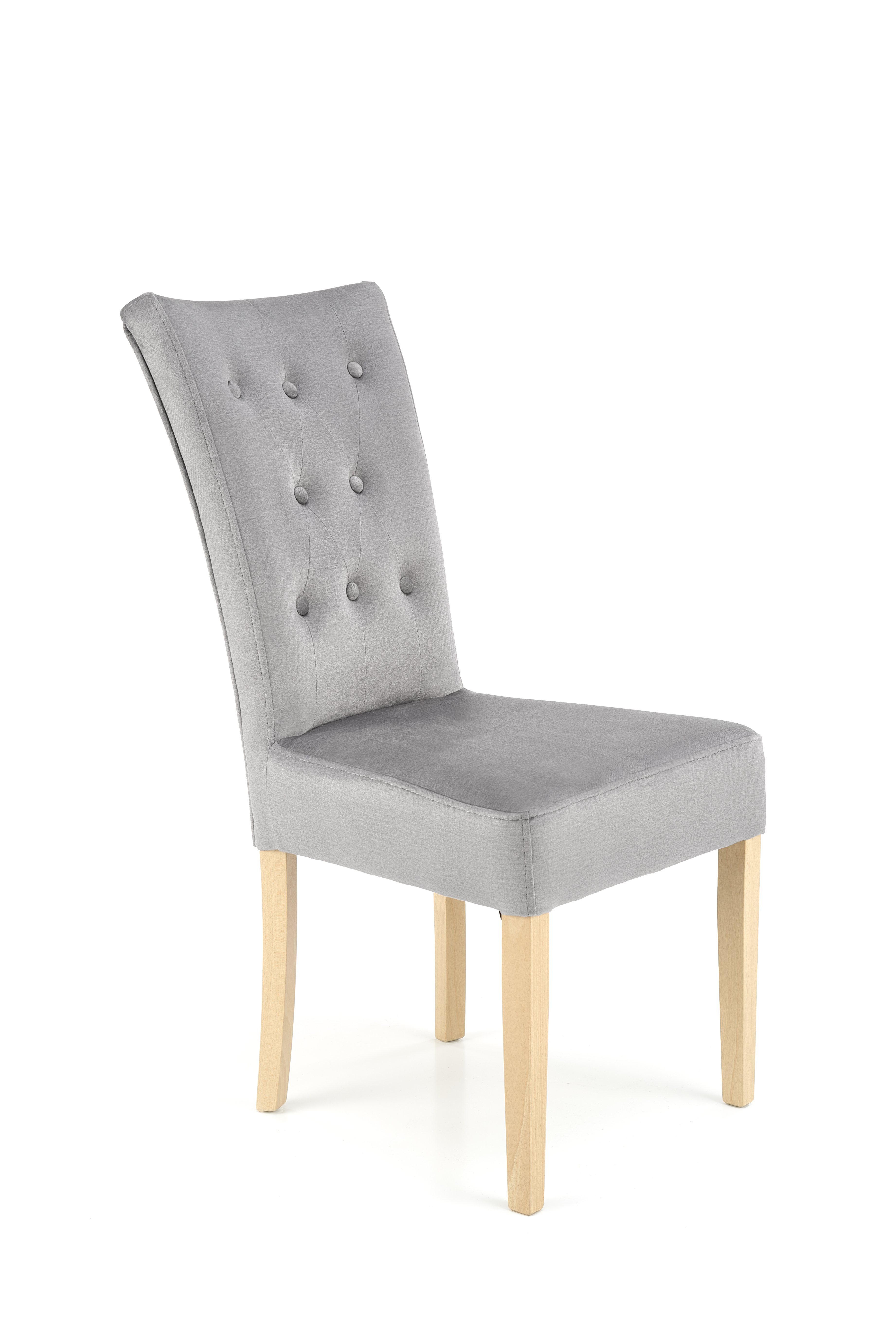 Krzesło tapicerowane Vermont - dąb miodowy / popiel vermont krzesło dąb miodowy / tap: monolith 85 (popiel)