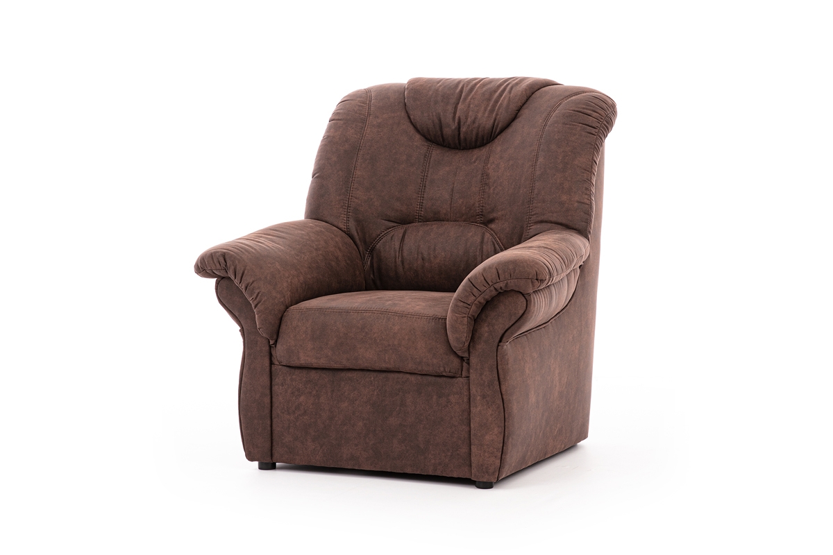 Fotel wypoczynkowy Lonigo - brązowa tkanina Preston 29 fotel wypovczynkowy 