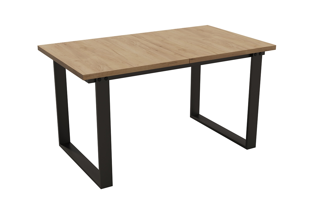 Stół rozkładany do jadalni Temir 140-200 - Craft Złoty stół do jadalni loftowy 
