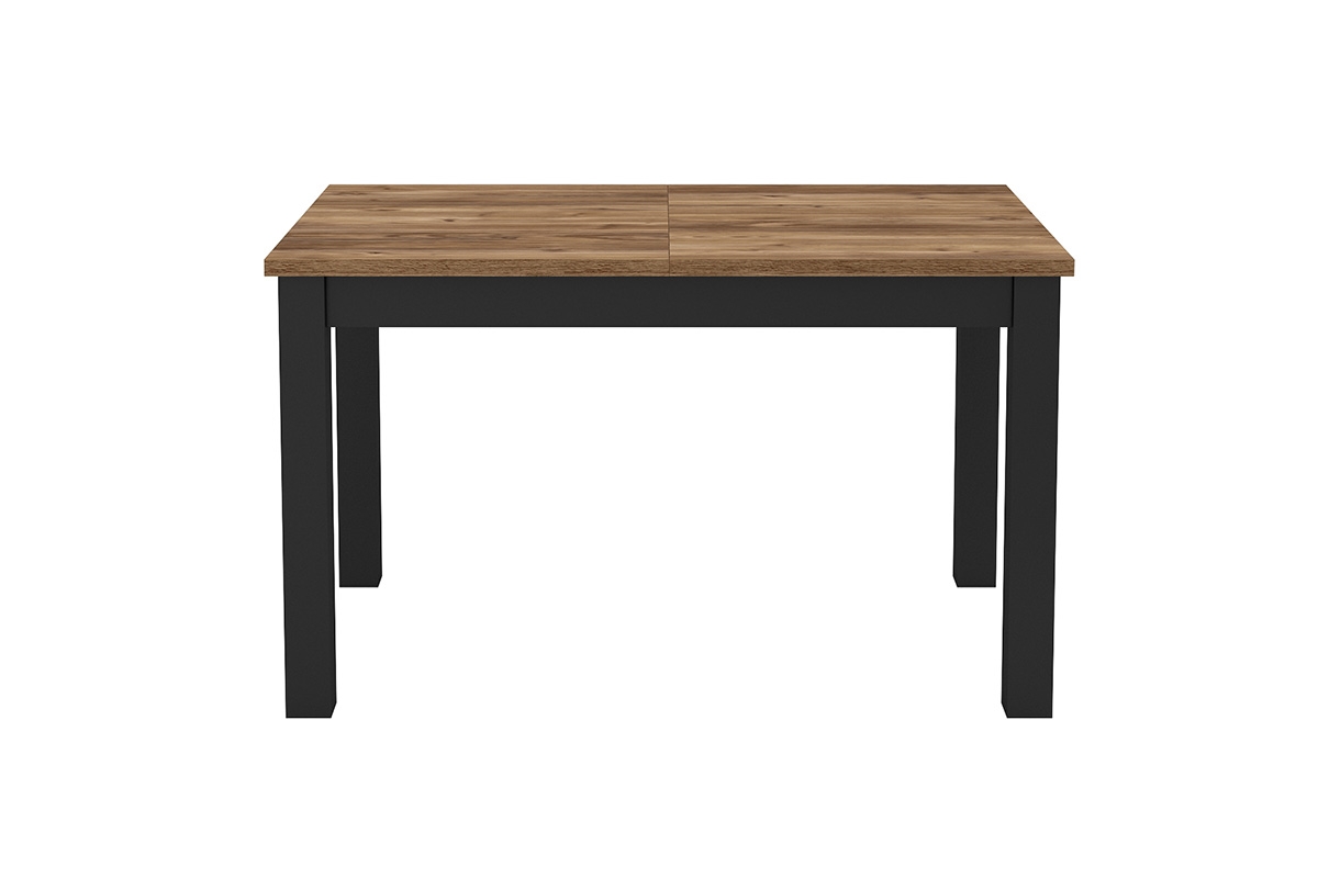 Stół rozkładany Olin 92 do jadalni 130-175x85 - appenzeller fichte / czarny mat szeroki stół do salonu