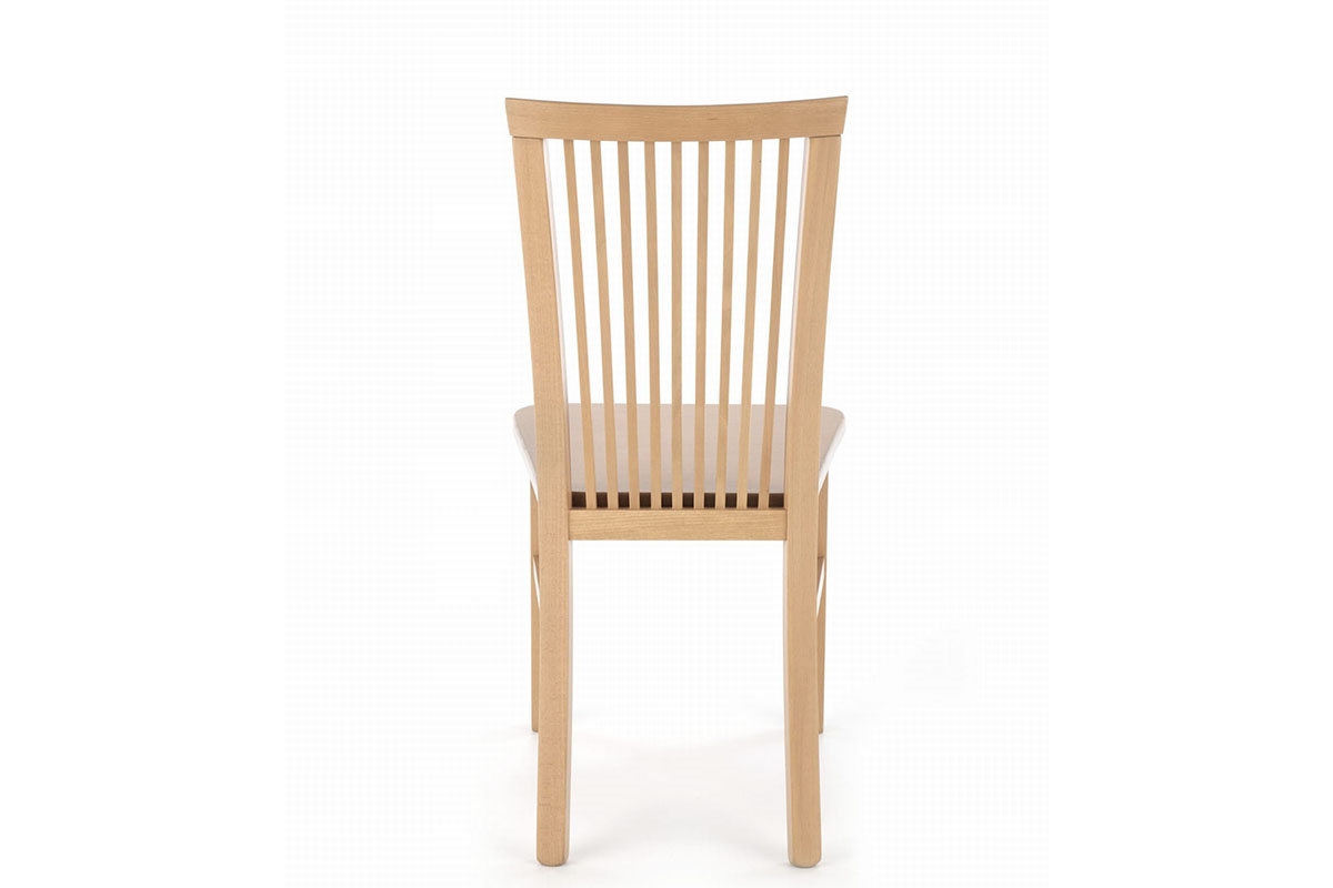 Krzesło drewniane Remin z twardym siedziskiem - dąb artisan naturalne krzesło