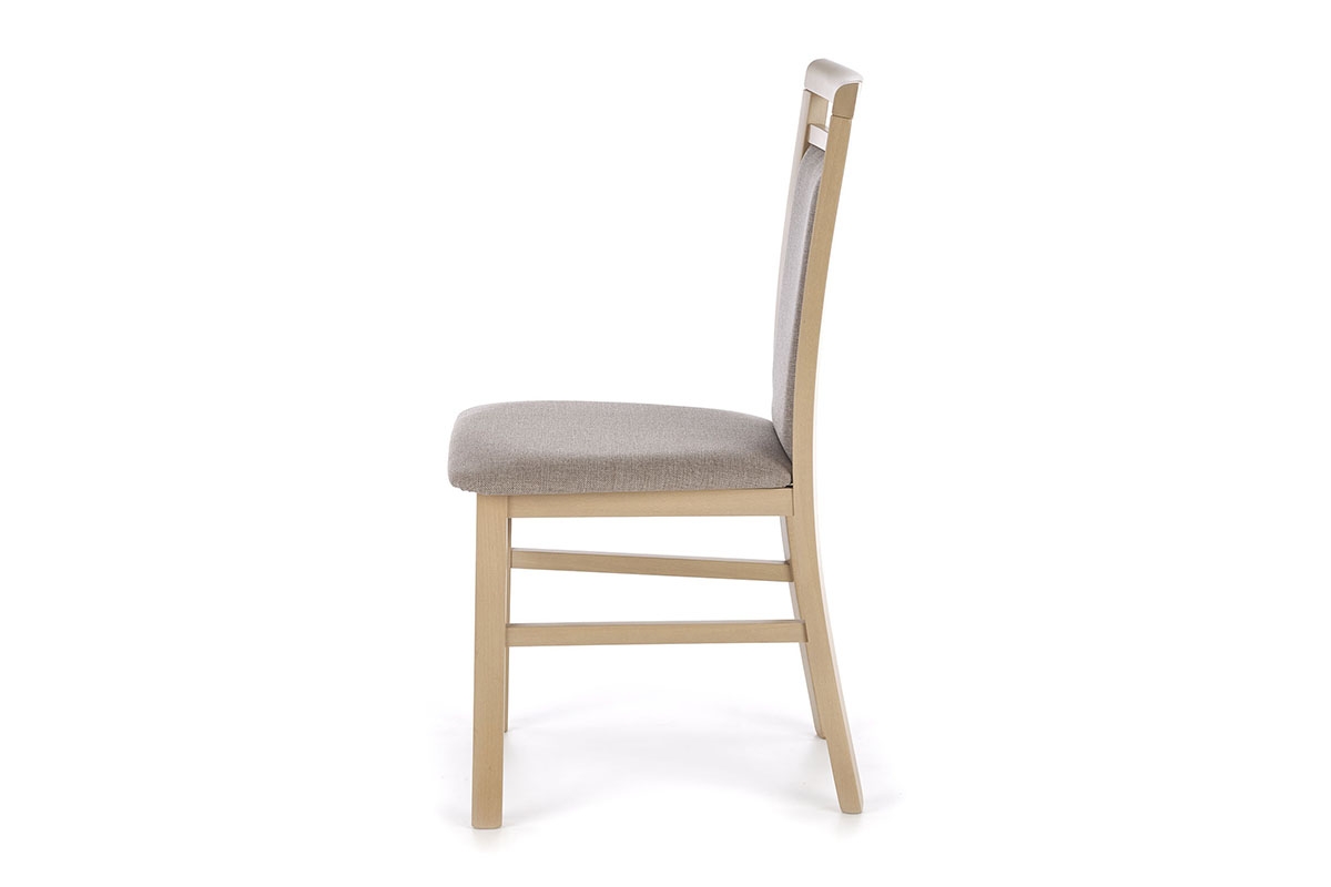 Krzesło drewniane Erota z tapicerowanym siedziskiem - Inari 26 / dąb sonoma drewniane krzesło