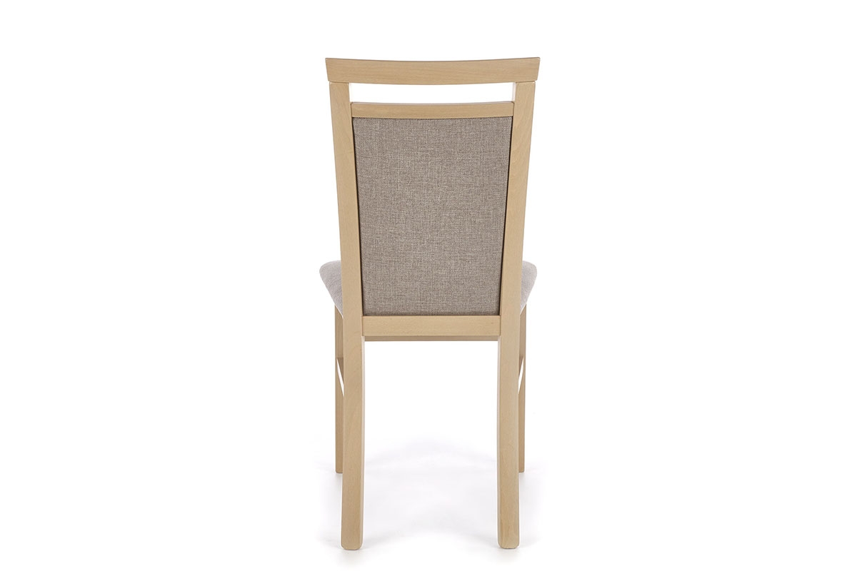 Krzesło drewniane Erota z tapicerowanym siedziskiem - Inari 26 / dąb sonoma tapicerowane krzesło z drewnianymi nogami