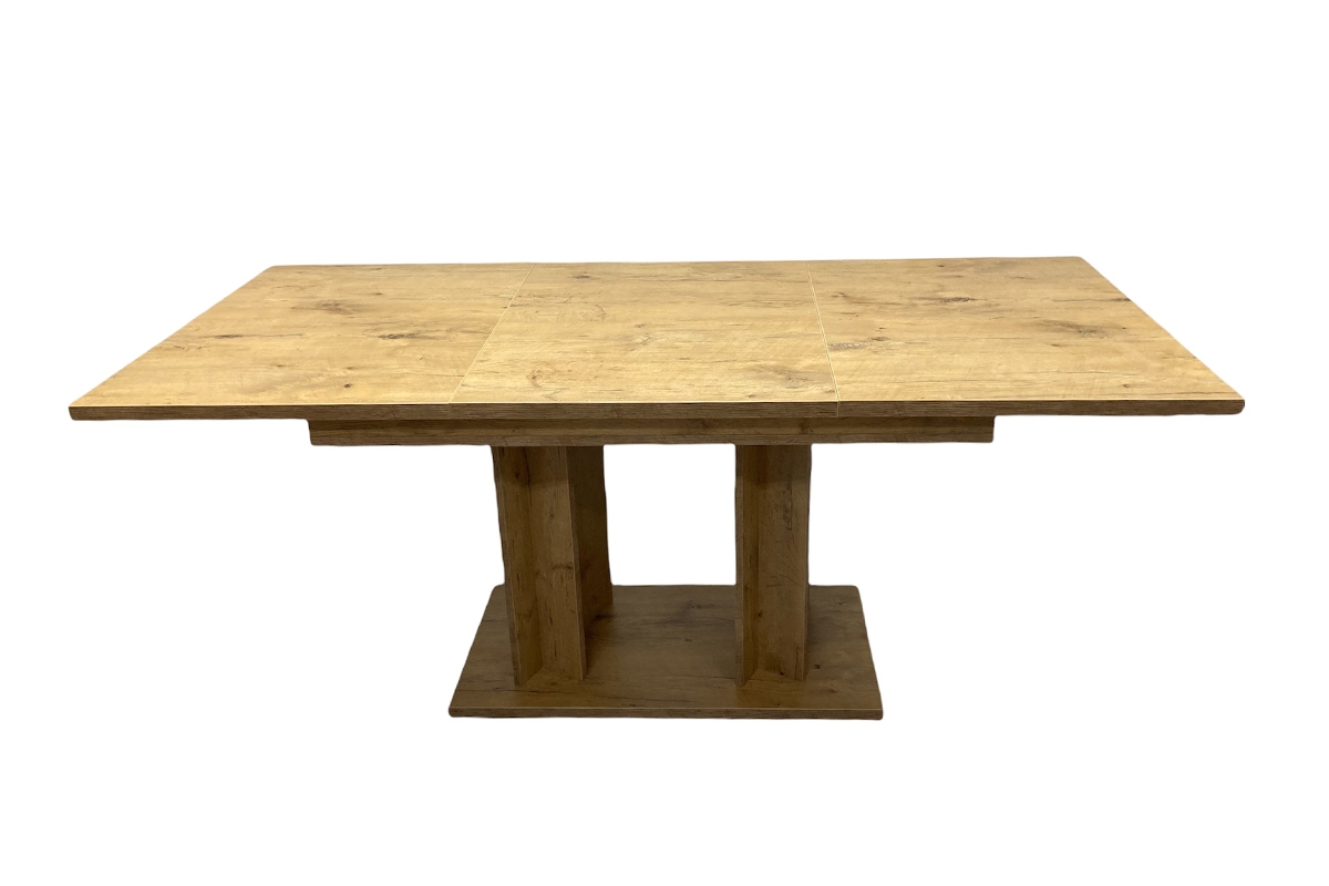 Stół rozkładany do salonu Lutaret - dąb lancelot stół rozkładany Lutaret rozłożony front