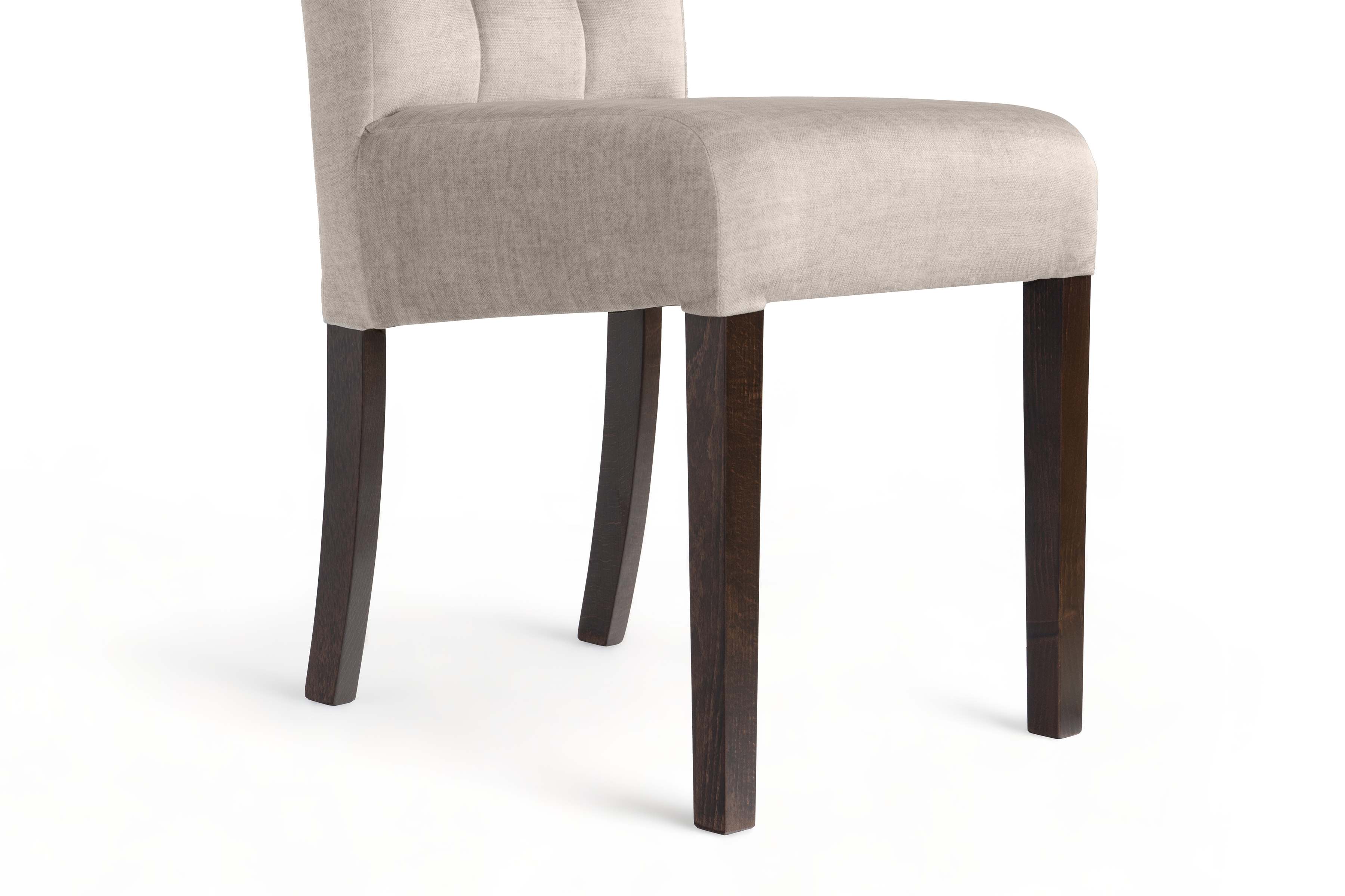 Krzesło tapicerowane Castello 4 z drewnianymi nogami 