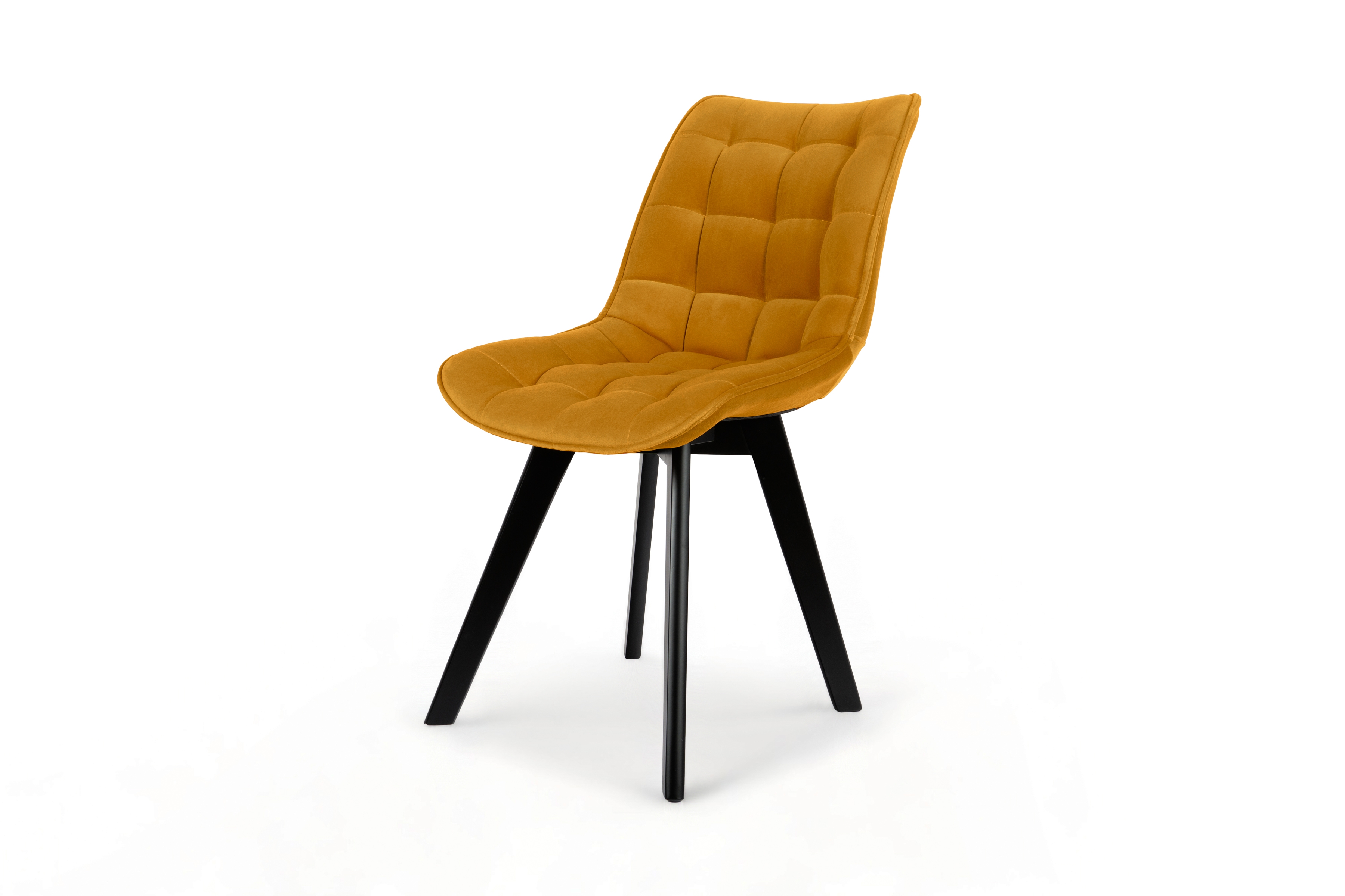 Krzesło tapicerowane Prato na drewnianych nogach 