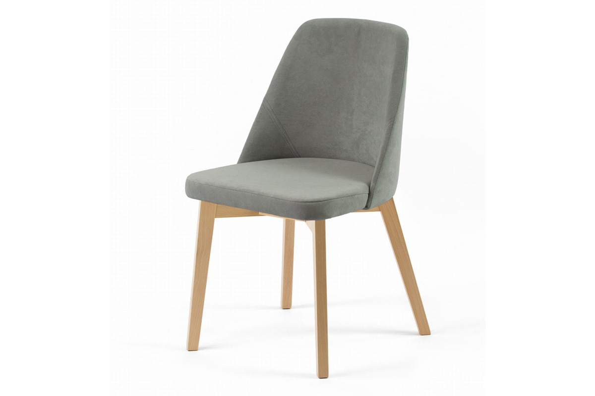 Krzesło tapicerowane Tagero na drewnianych nogach - Dream 26 / beż / nogi buk 