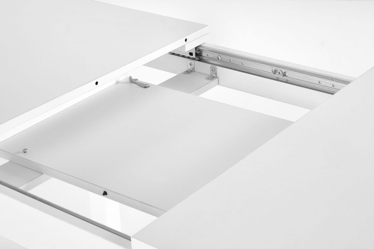 Stół rozkładany Lunasi 160x75 cm - biały 
