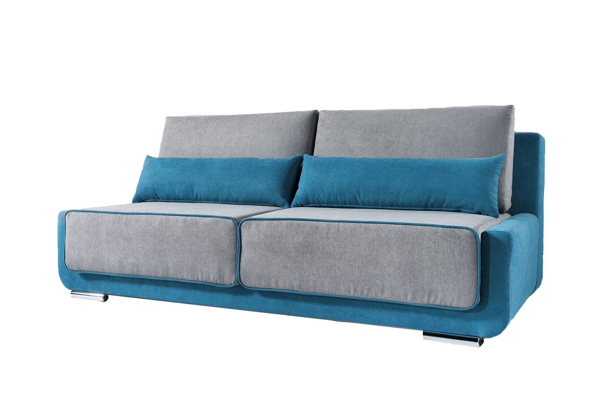 Kanapa z poduszkami Andoria kanapa z niebieskimi poduszkami 