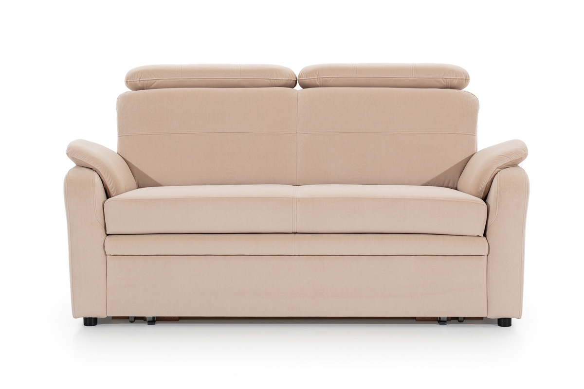 Komplet wypoczynkowy do salonu Amber II - Tkanina  sofa do salonu krem 