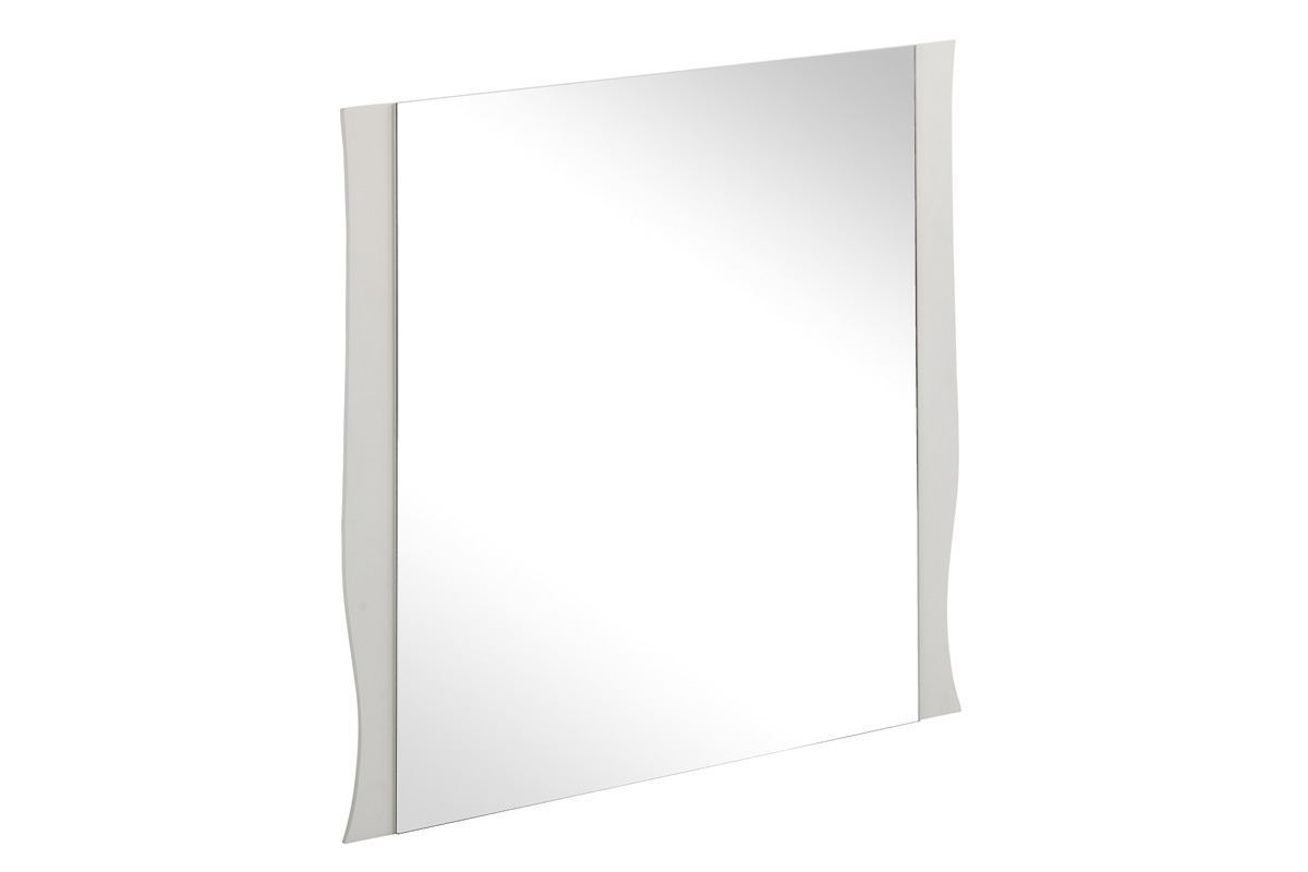 Zestaw mebli łazienkowych Elisabeth I - 60 cm duże białe lustro w ramie drewnianej 
