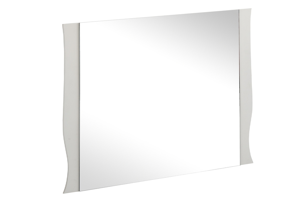 Zestaw mebli łazienkowych Elisabeth II - 80 cm duże lustro w białej oprawie