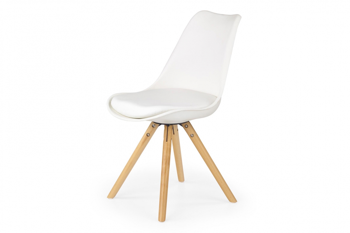 Krzesło z tworzywa sztucznego K201 - białe Krzesło z tworzywa sztucznego K201 - białe