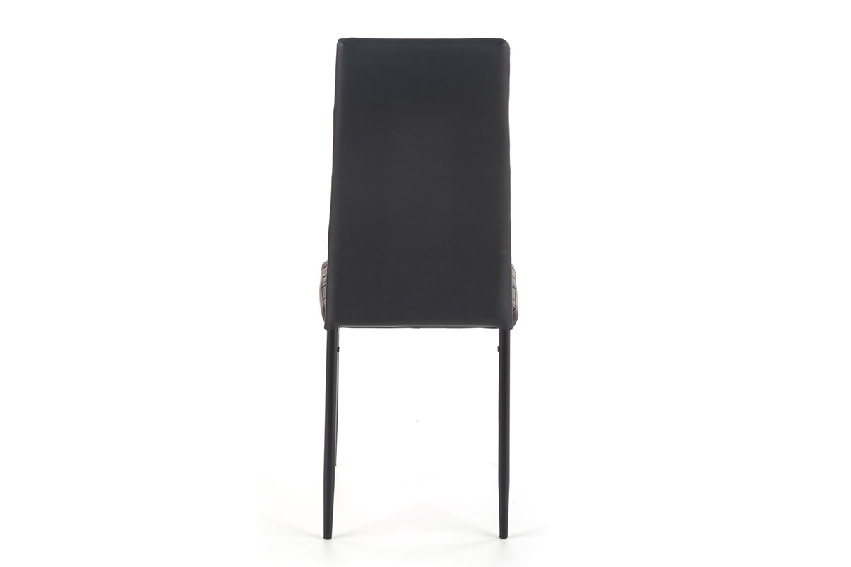 Krzesło tapicerowane ekoskórą K70 - czarny czarne krzesło do kuchni