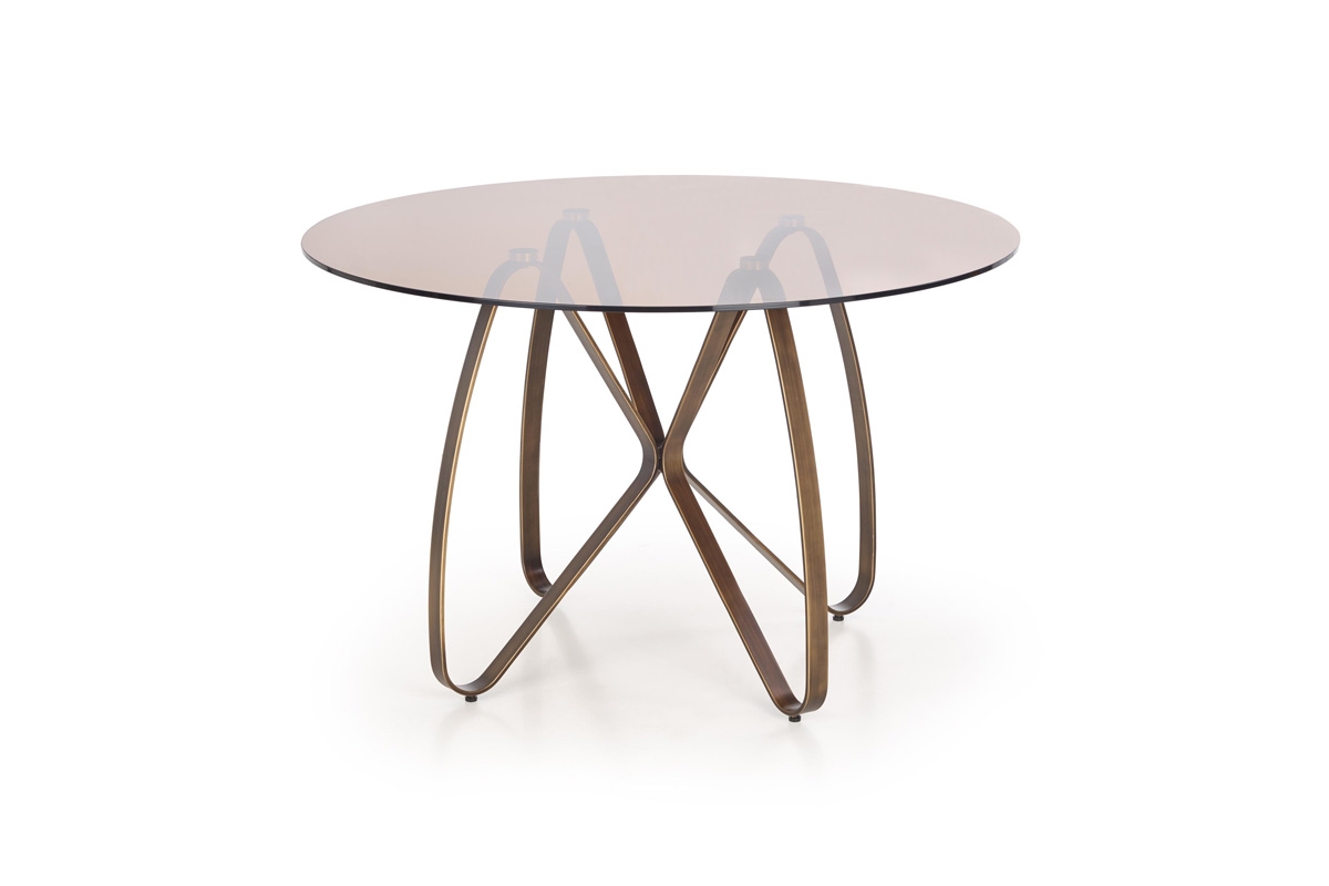 Stół Lungo - złoty antyczny / brązowy nowoczesny stół 