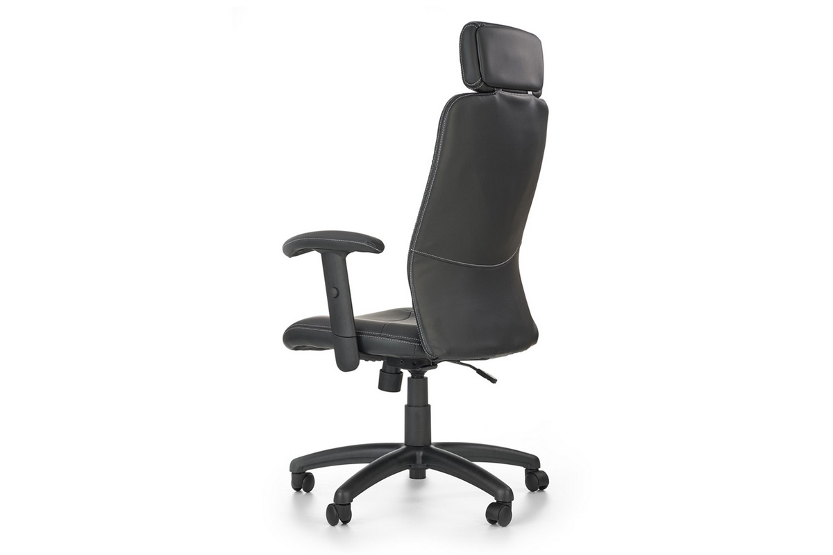 Fotel biurowy Stilo z regulowanymi podłokietnikami - czarny fotel gla graczy