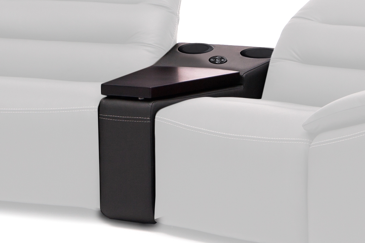 Sofa z półką i systemem audio Impressione 1L-TTSU-1P Segment trapez z półką
