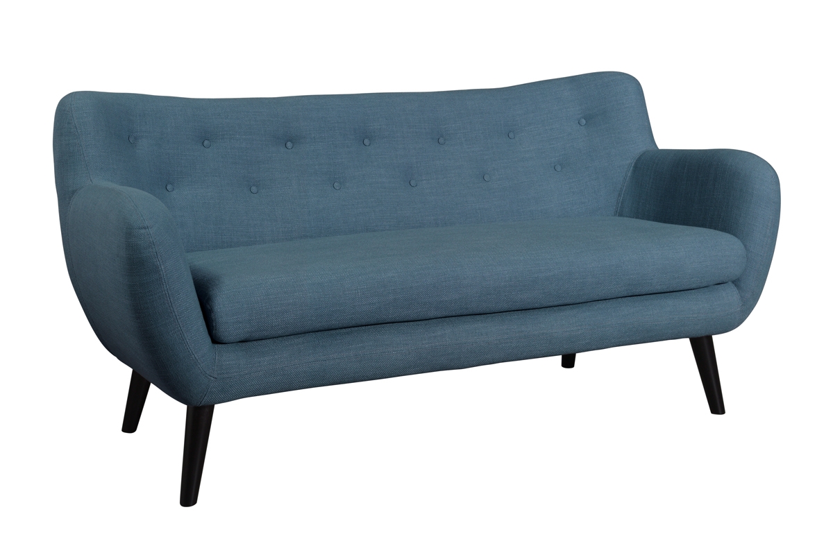 Sofa do salonu George 3 niebieska sofa 