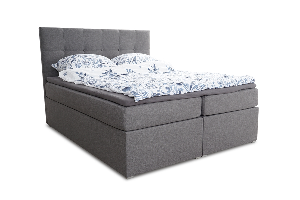 Łóżko kontynentalne Nerino - 160x200 łóżko z wysokim wezgłowiem