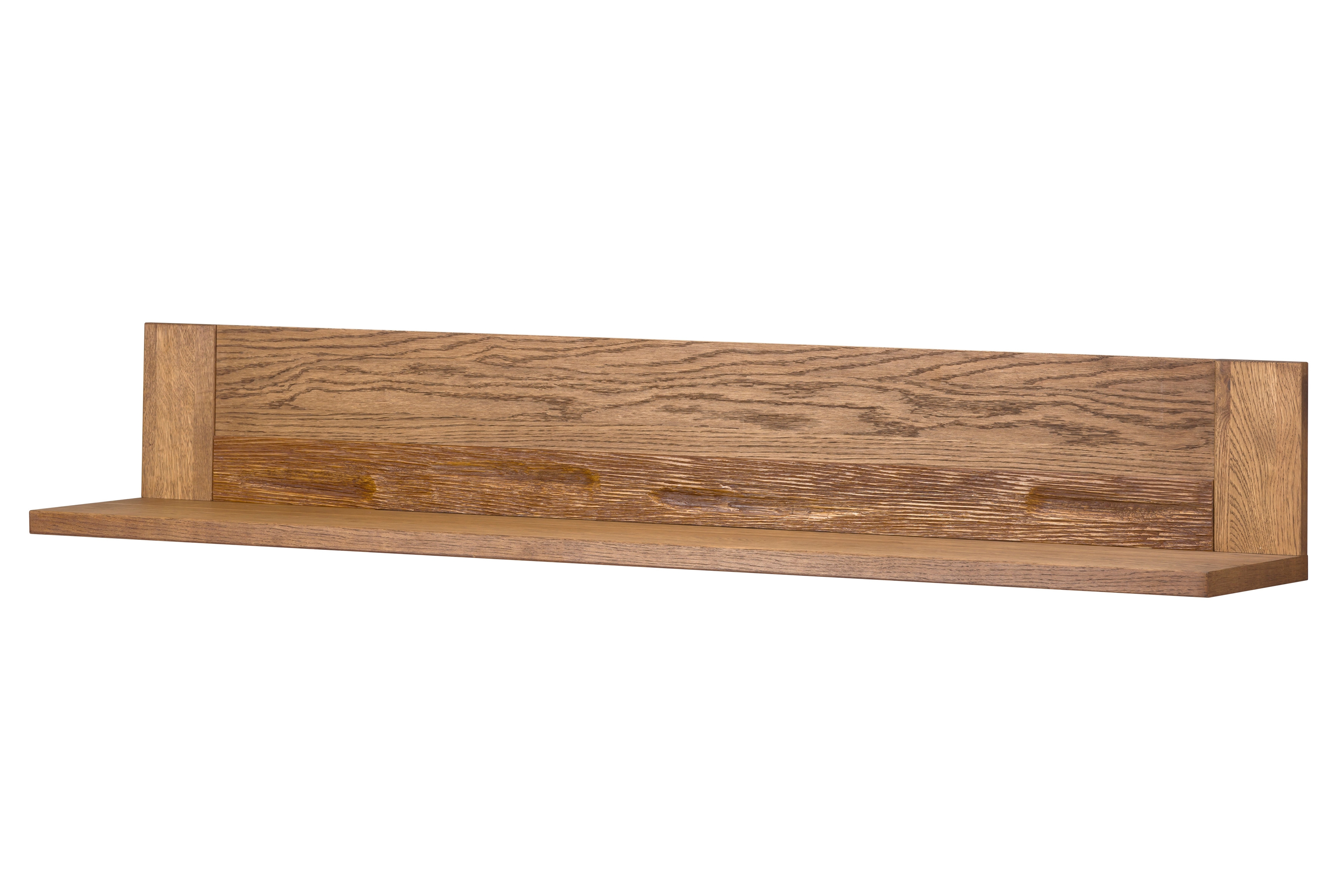 Drewniana półka wisząca Velvet 35 - 161 cm - dąb rustical Drewniana półka wisząca Velvet 35 - 161 cm - dąb rustical
