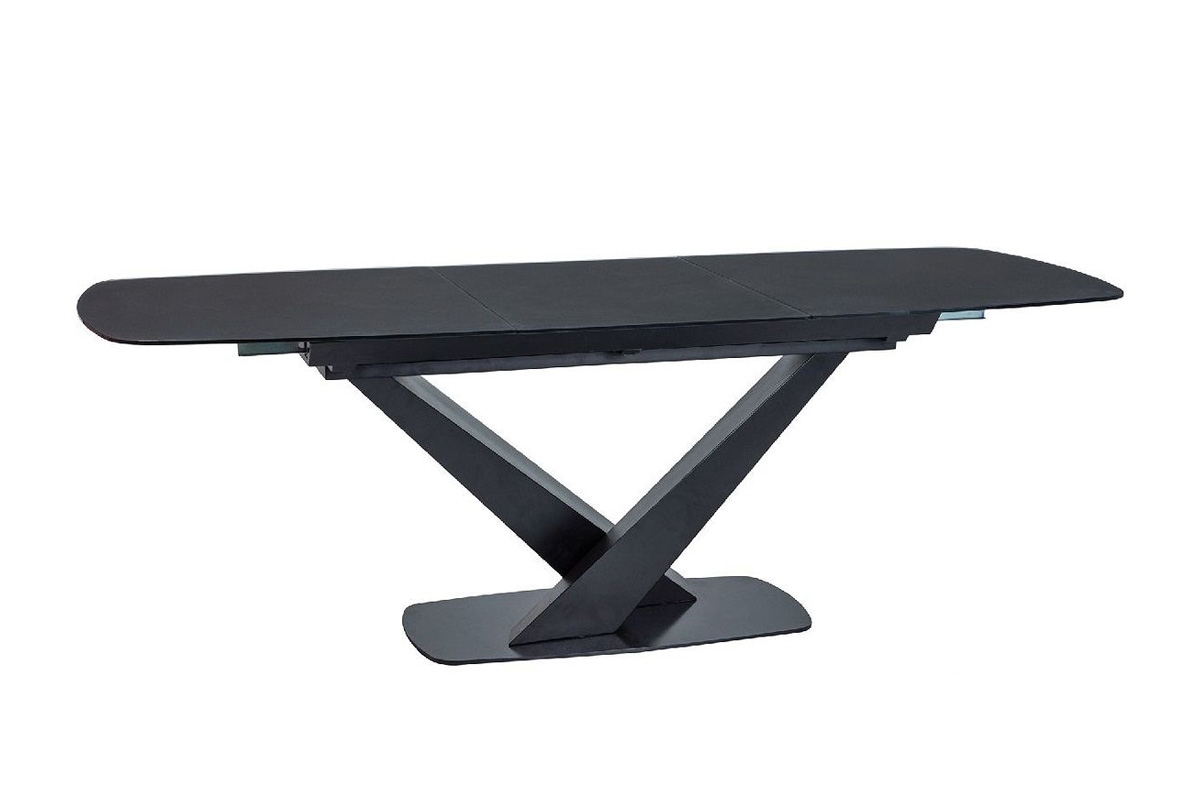 Stół rozkładany Cassino I - czarny mat  rozkładany stół 