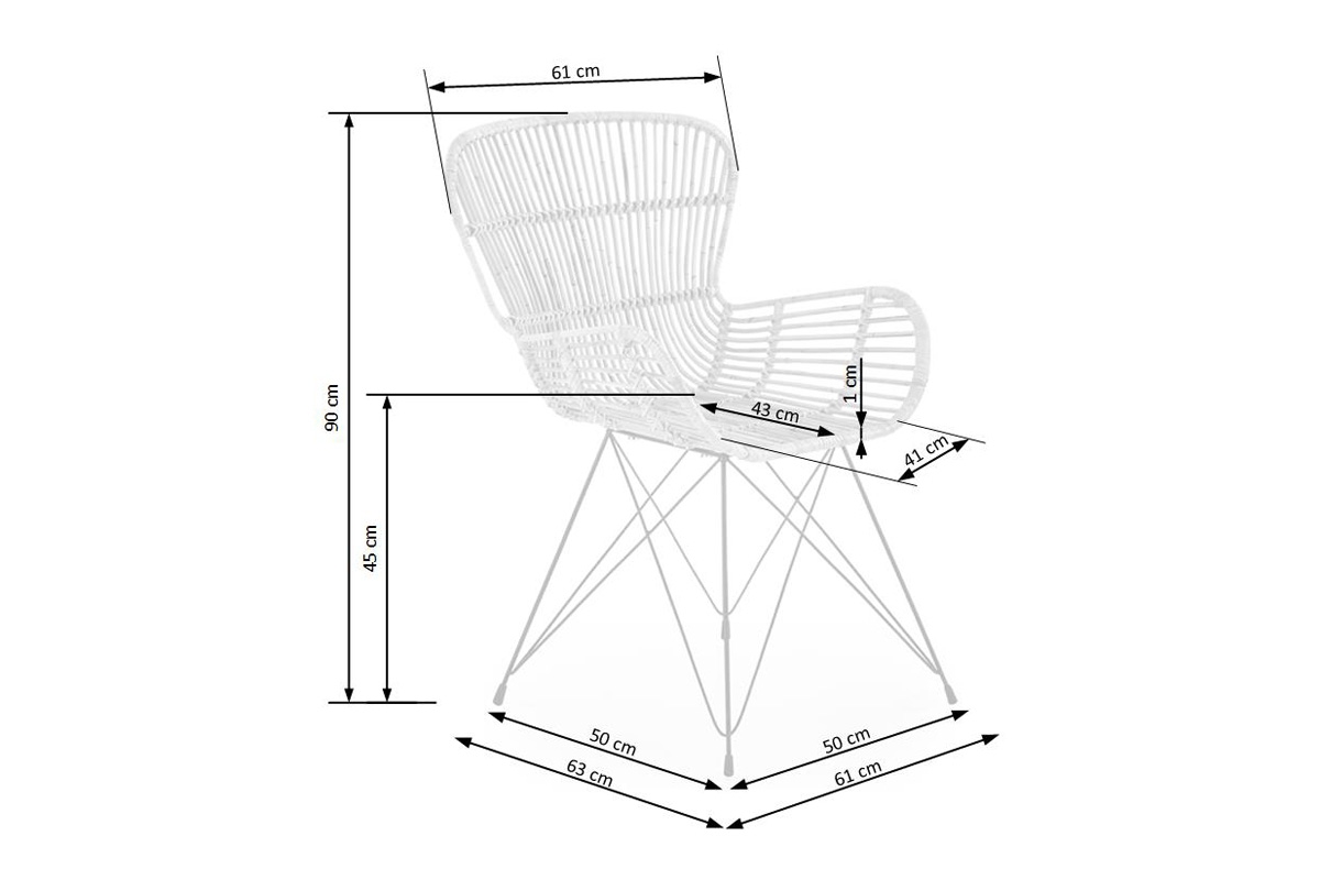 Zestaw stół Allegro i 4 krzesła K335 wymiary krzesła 