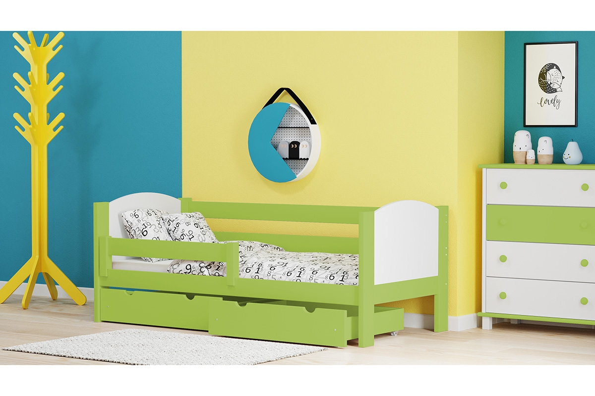 Łóżko dziecięce drewniane Denis II łóżko dla czterolatka