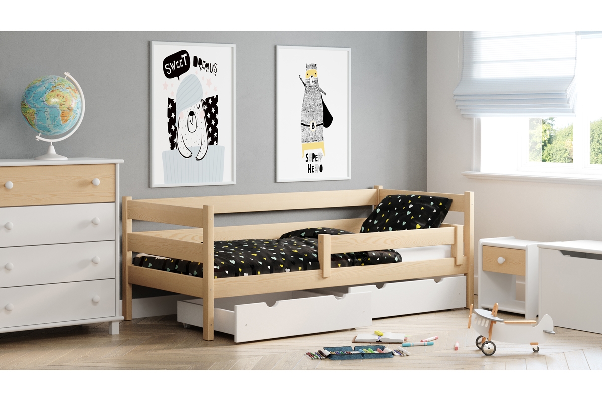 Łóżko dziecięce drewniane Ola II łóżko pojedyncze