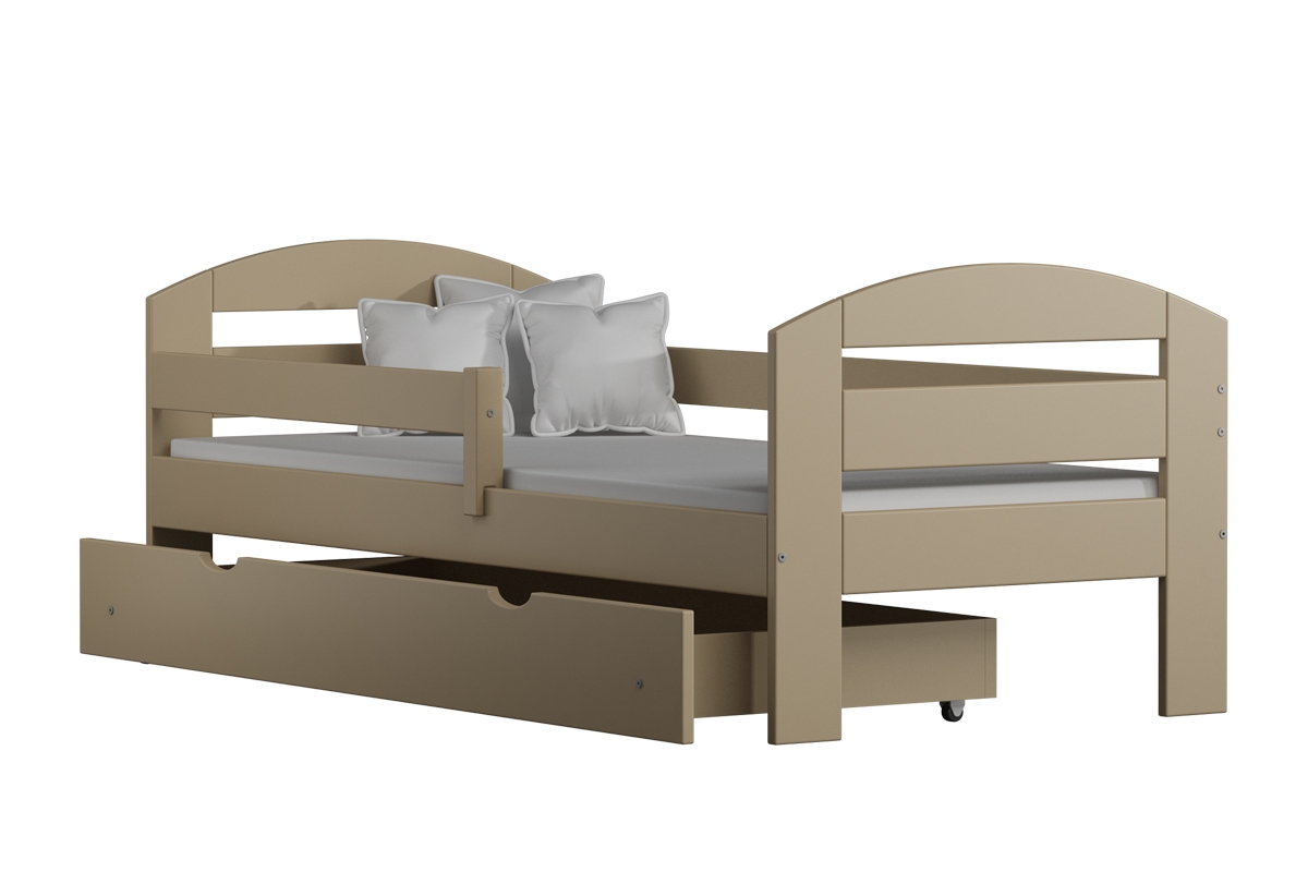 Łóżko dziecięce drewniane Wiola waniliowe łózko