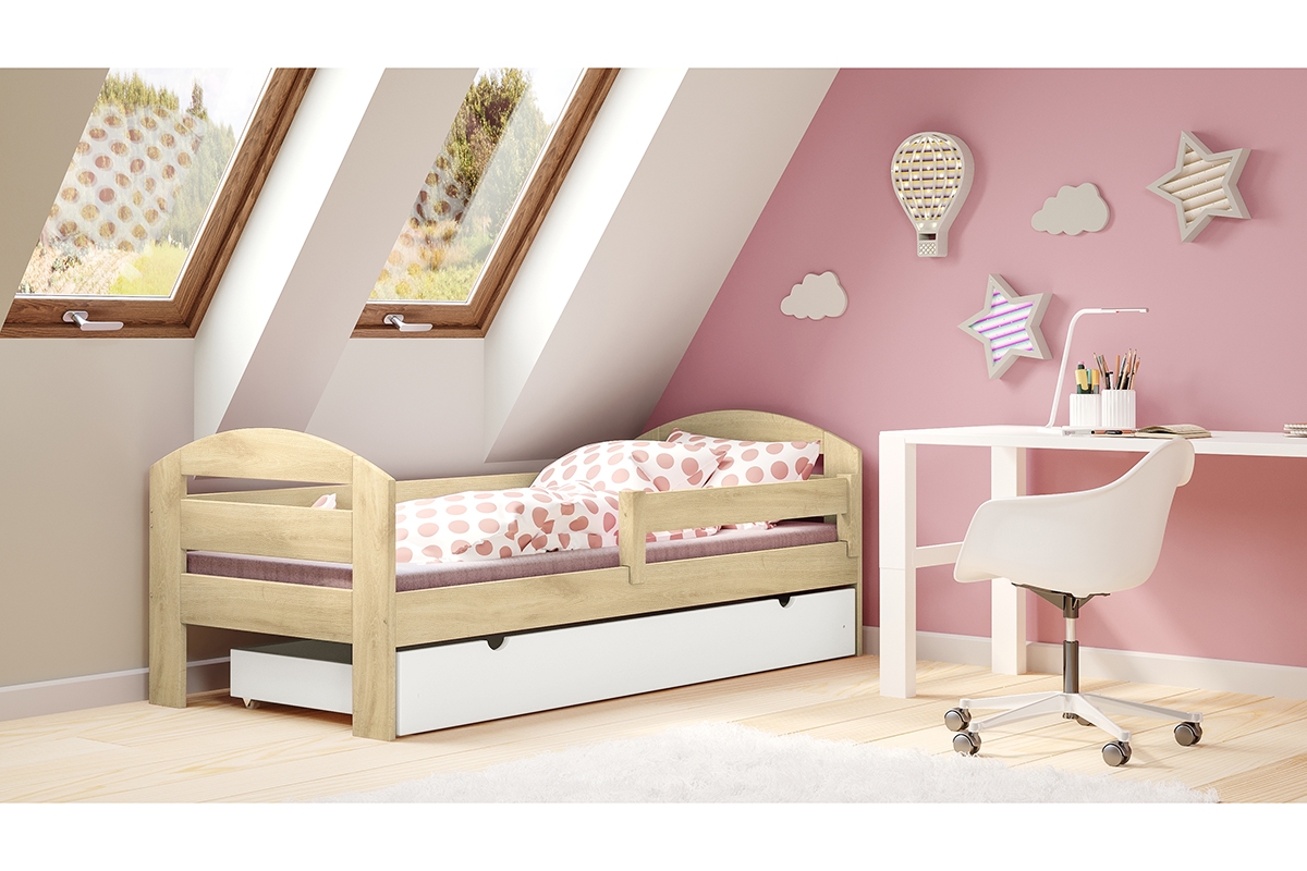 Łóżko dziecięce drewniane Wiola sosnowe łóżko