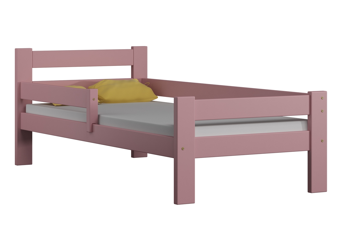 Łóżko dziecięce drewniane Tymek II łózko różowe