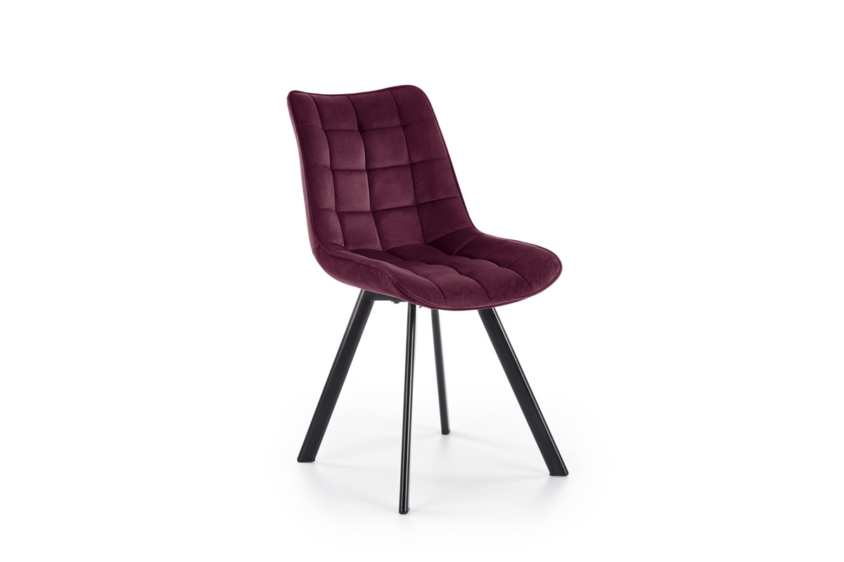 Krzesło tapicerowane K332 - bordowy krzesło bordowe