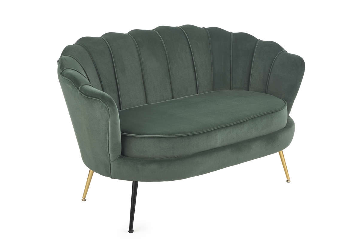AMORINITO XL fotel wypoczynkowy ciemny zielony / złoty AMORINITO XL fotel wypoczynkowy ciemny zielony / złoty