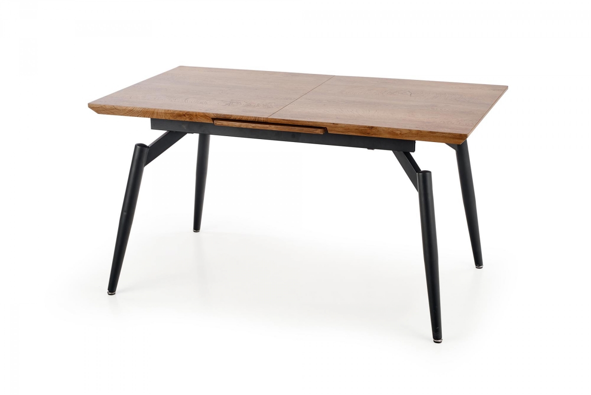 Stół rozkładany Cambell naturalny/czarny stół do pokoju dziennego