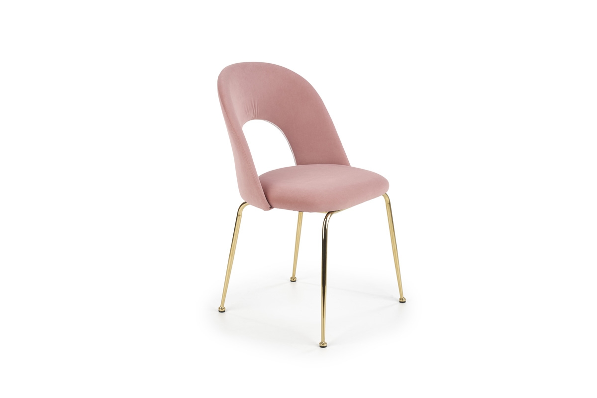 K385 krzesło jasny różowy / złoty K385 krzesło jasny różowy / złoty