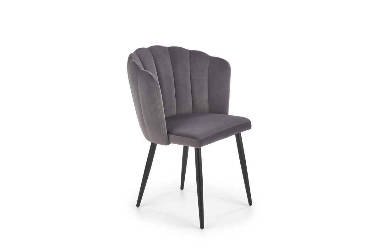 Krzesło tapicerowane K386 - popielaty krzesło popielate