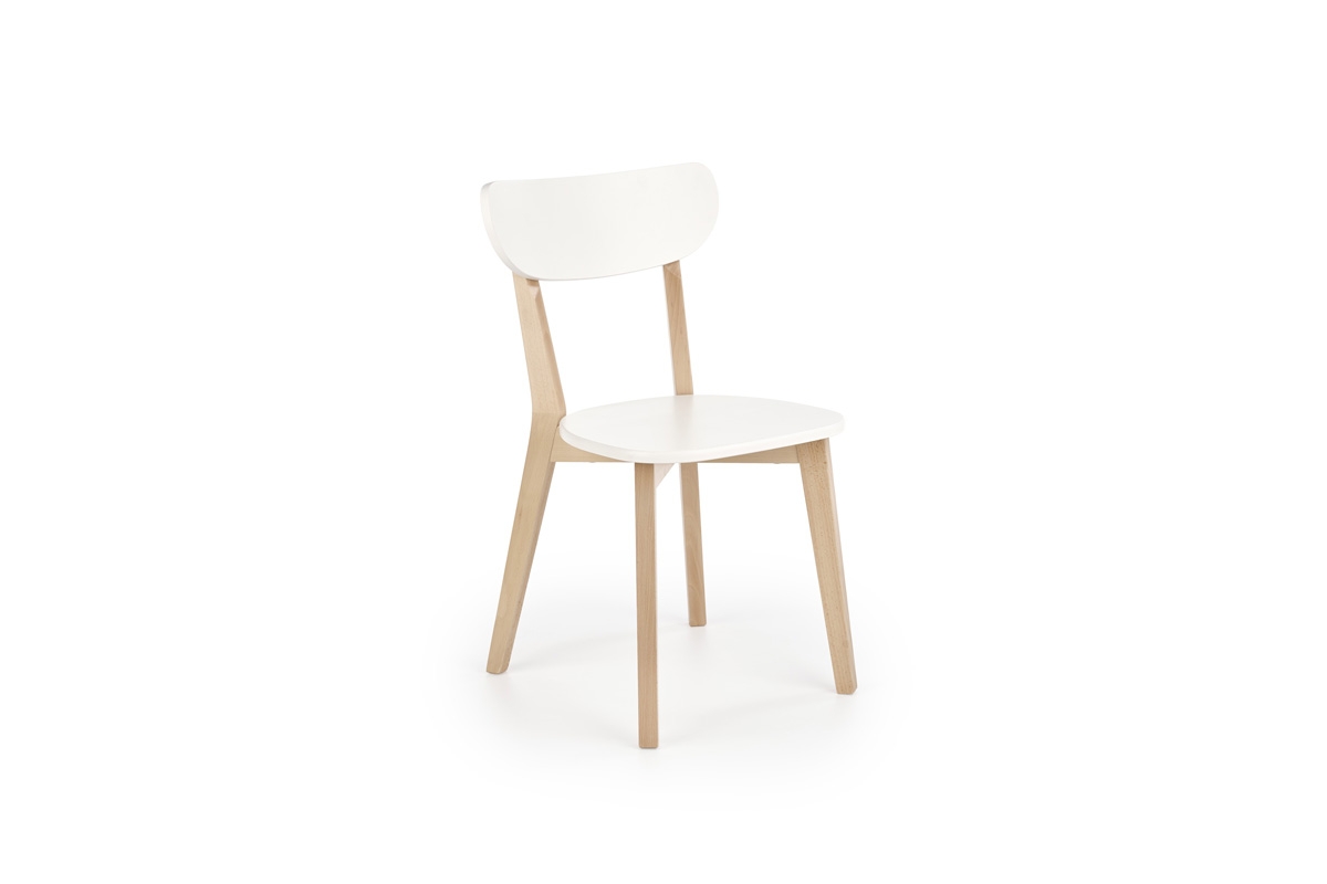 Krzesło Buggi - naturalny / biały BUGGI krzesło naturalny / biały