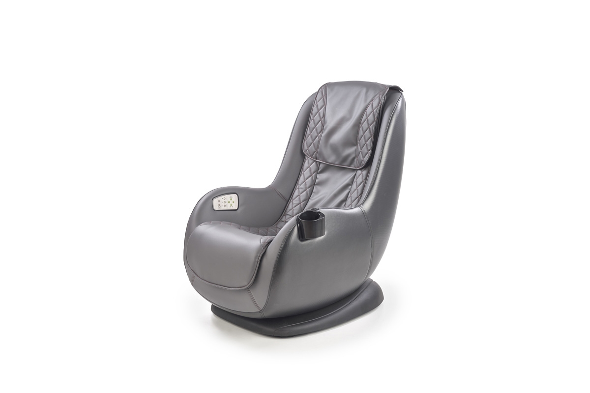 DOPIO fotel wypoczynkowy z funkcją masażu popielaty DOPIO fotel wypoczynkowy z funkcją masażu popielaty
