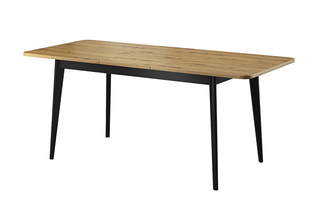 Stół rozkładany 140-180 Dorin - dąb artisan stół z czarna podstawą