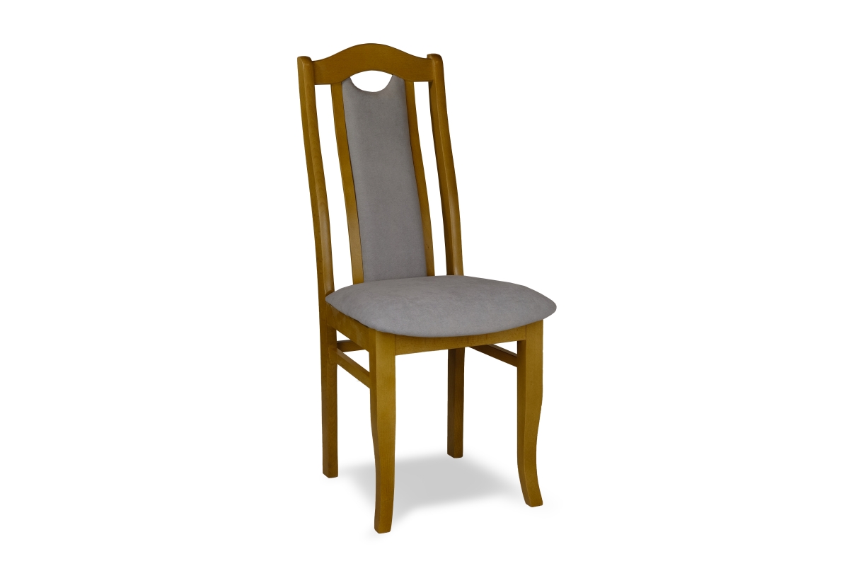 Krzesło drewniane tapicerowane Livorno 2 krzesło z ciemnego drewna